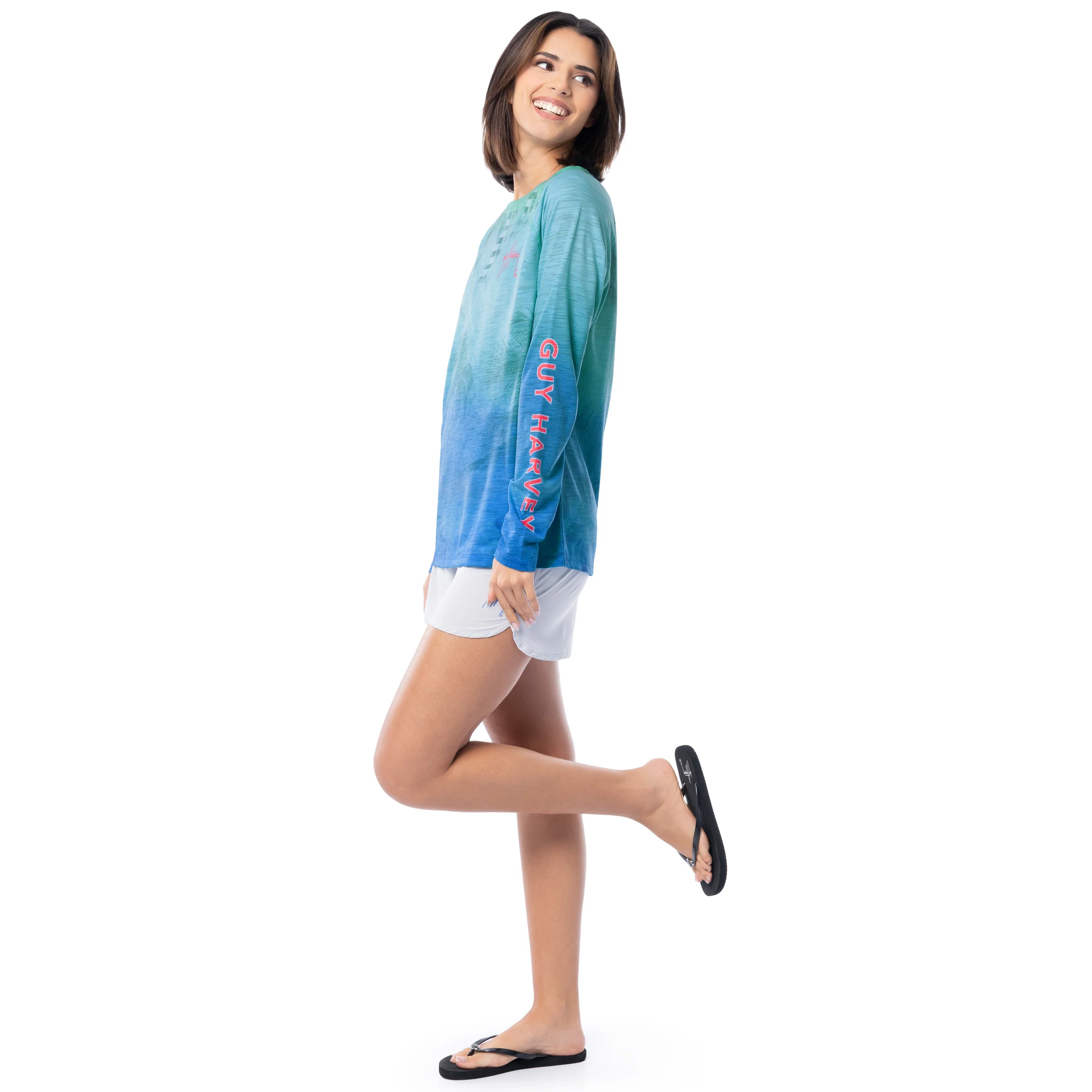 Long Sleeve Slub Tee - Tropical Palms - Image 8