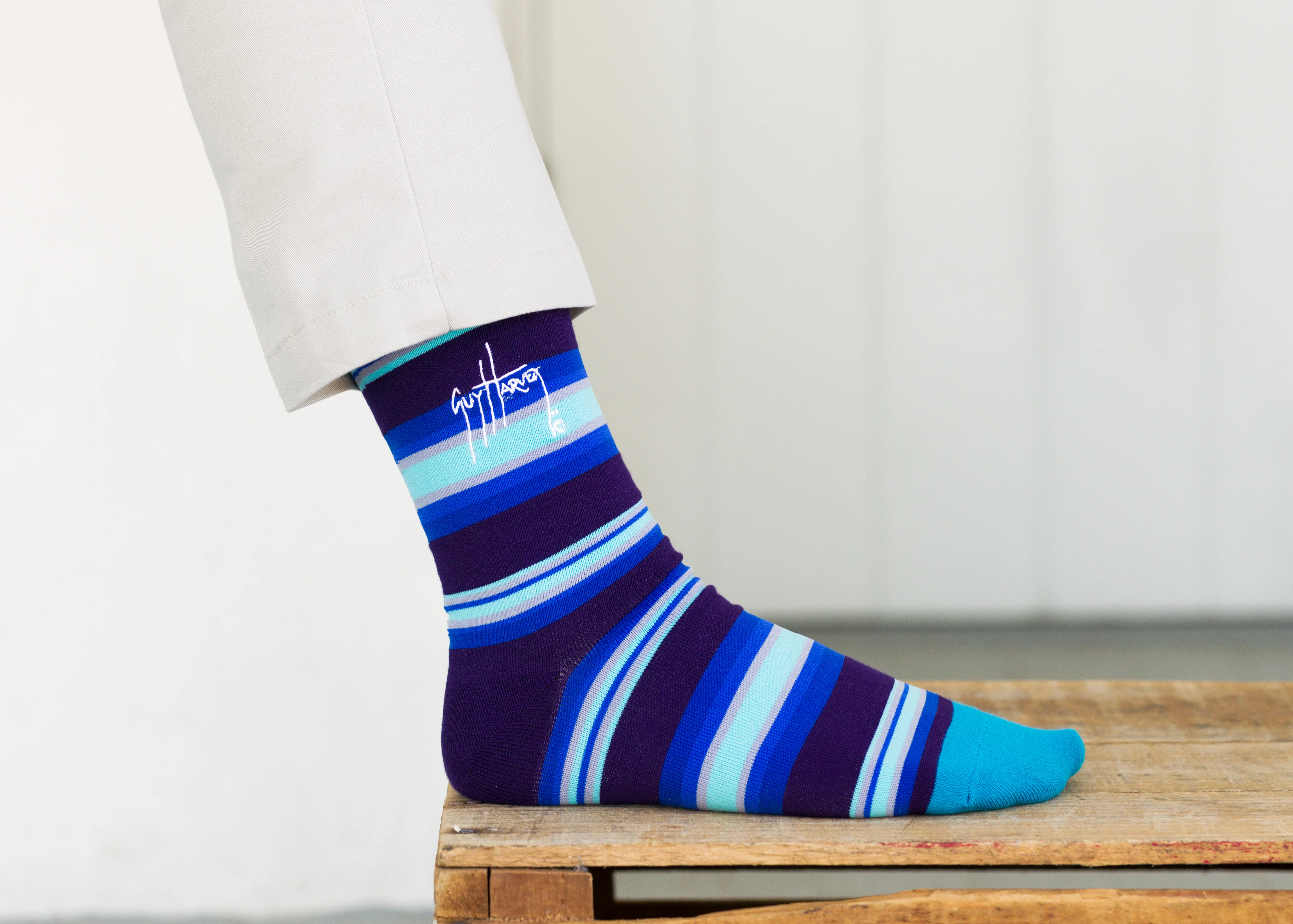 Marlin Stripe Bamboo Knitted Socks - Image 3