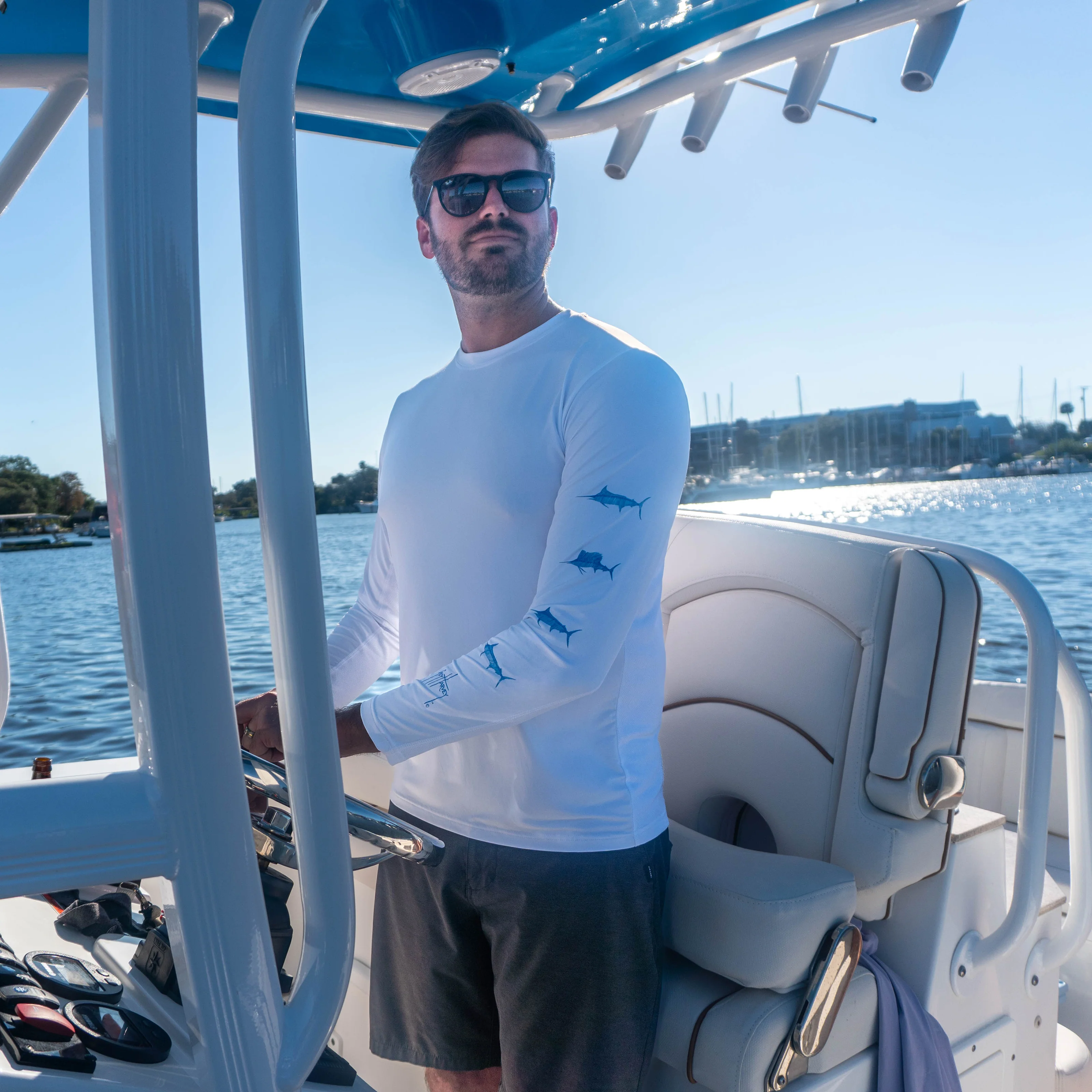 Men's Marlin Air Sun Protection Crew - Image 16