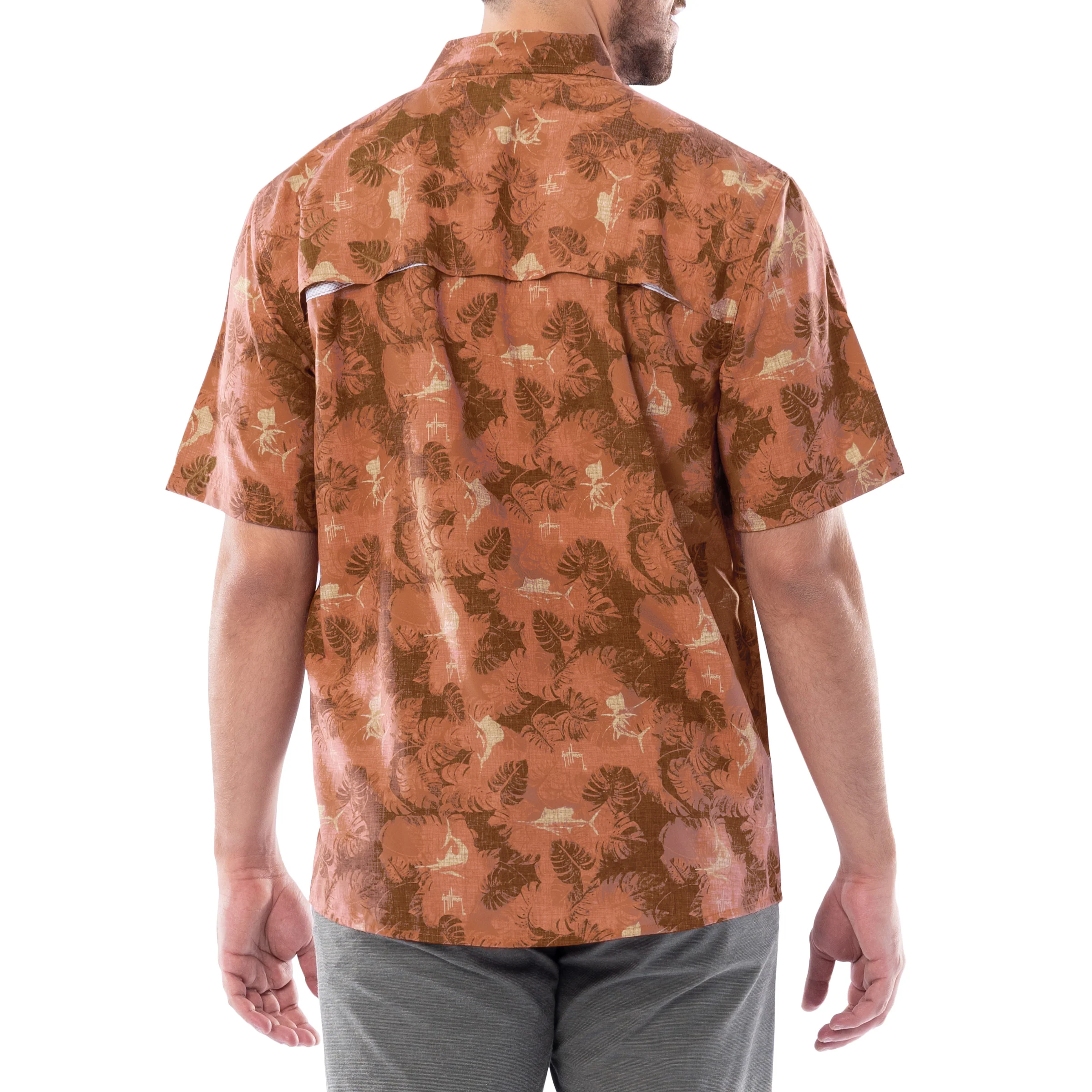 Men's Abstract Shade Performance Fishing Shirt - Image 2