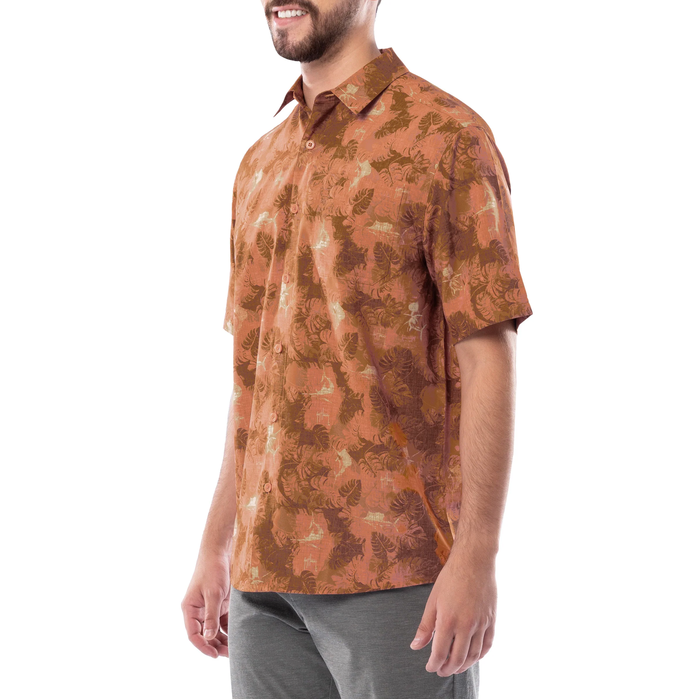 Men's Abstract Shade Performance Fishing Shirt - Image 4