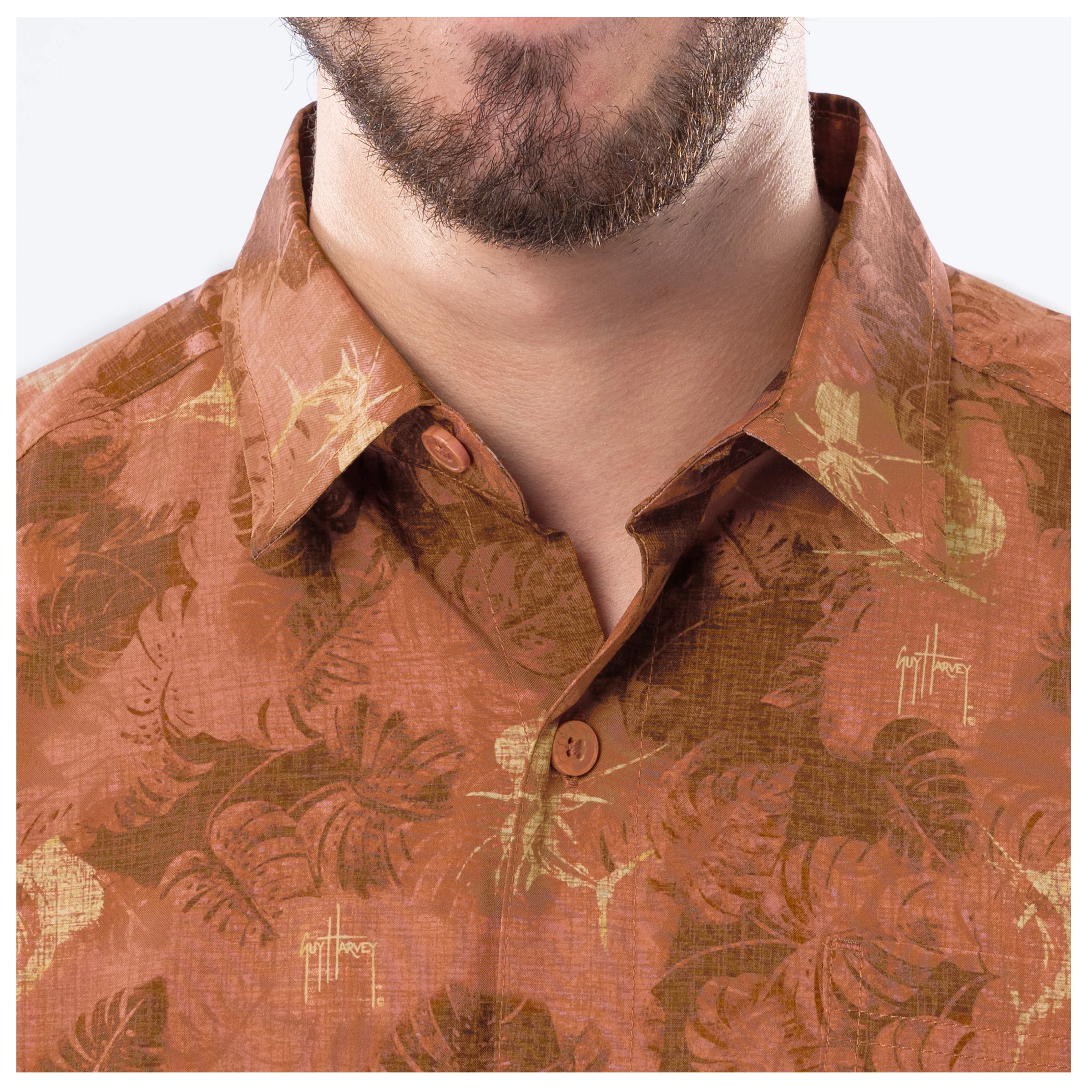 Men's Abstract Shade Performance Fishing Shirt - Image 6