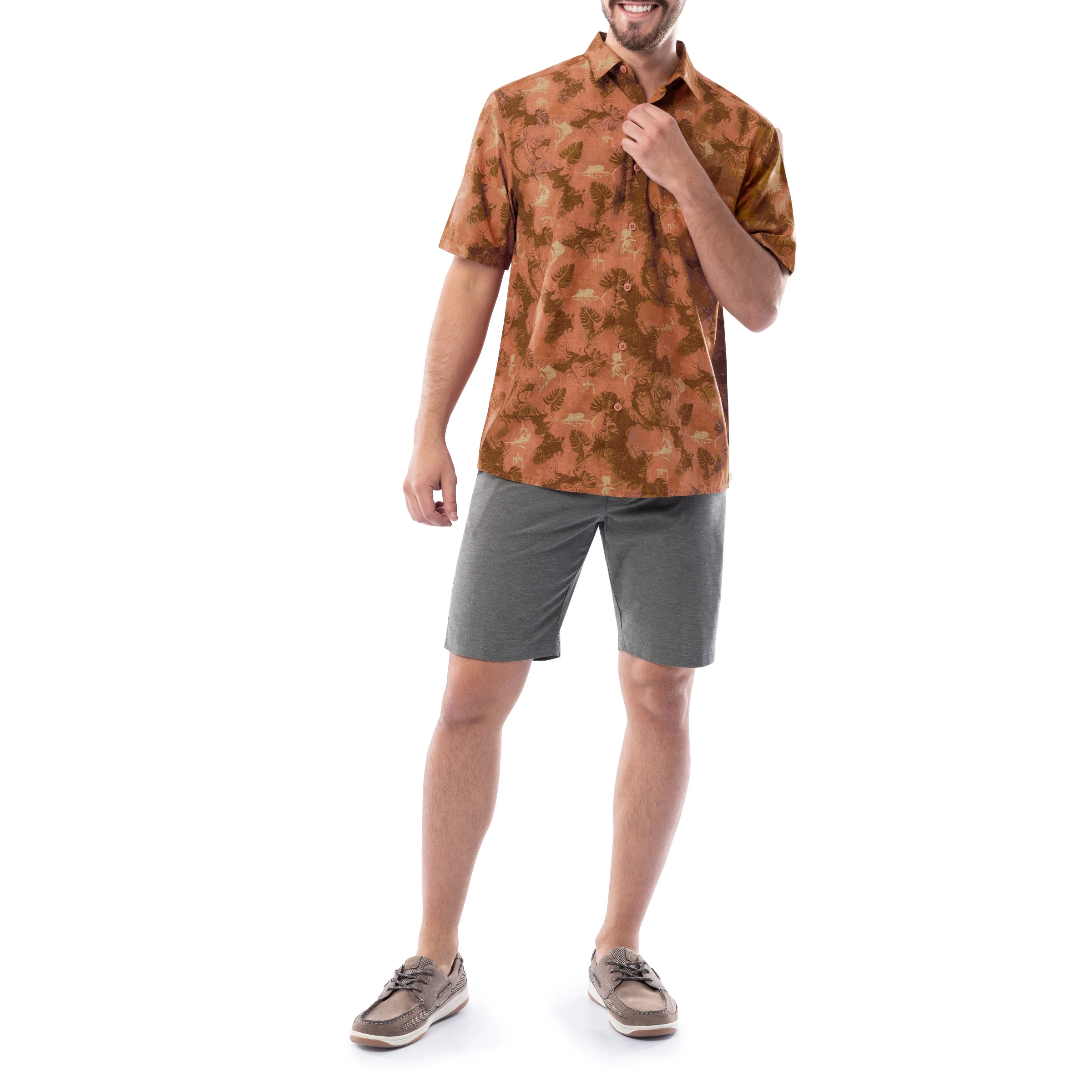 Men's Abstract Shade Performance Fishing Shirt - Image 7