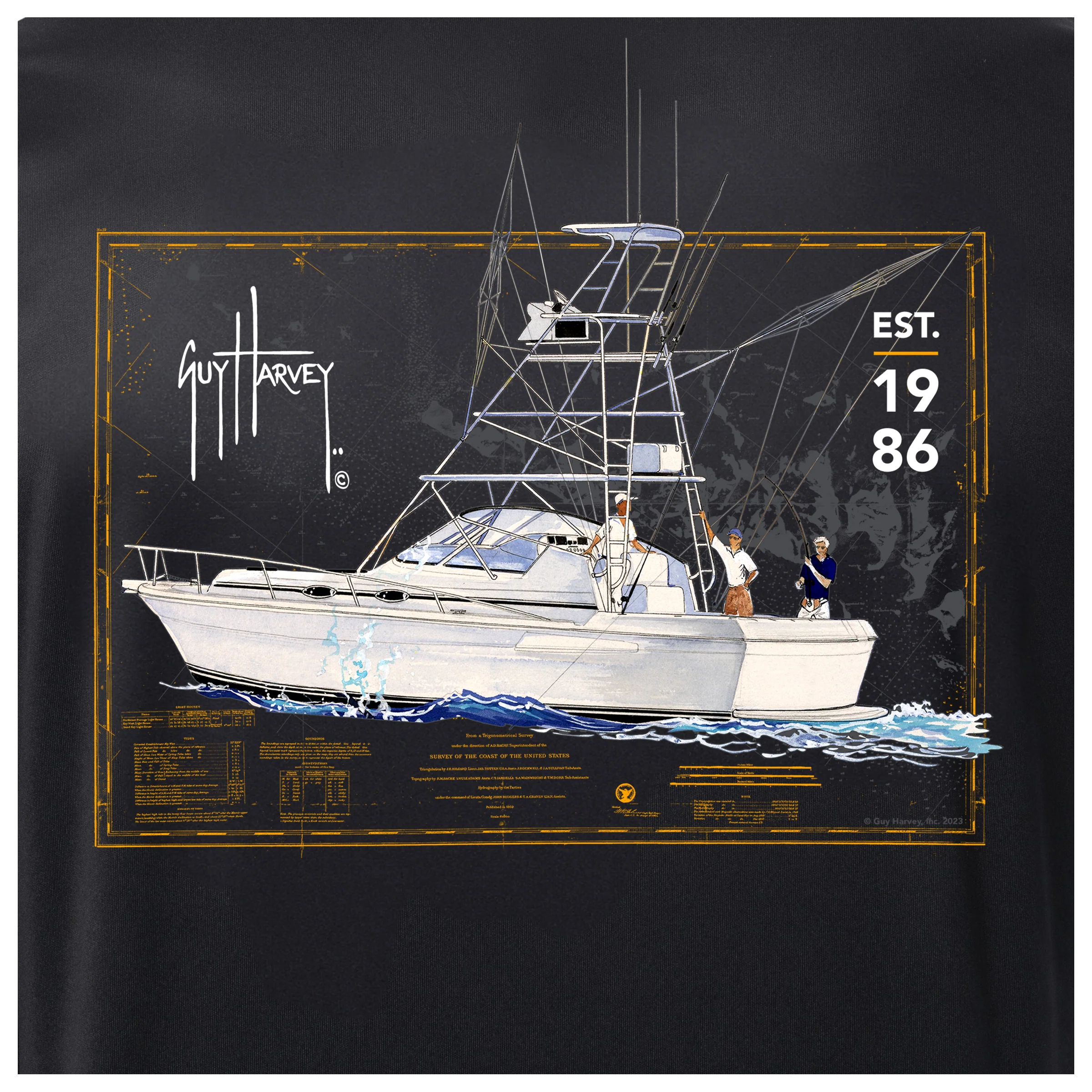 Men's Adrift Black Performance Sun Protection Top - Image 8