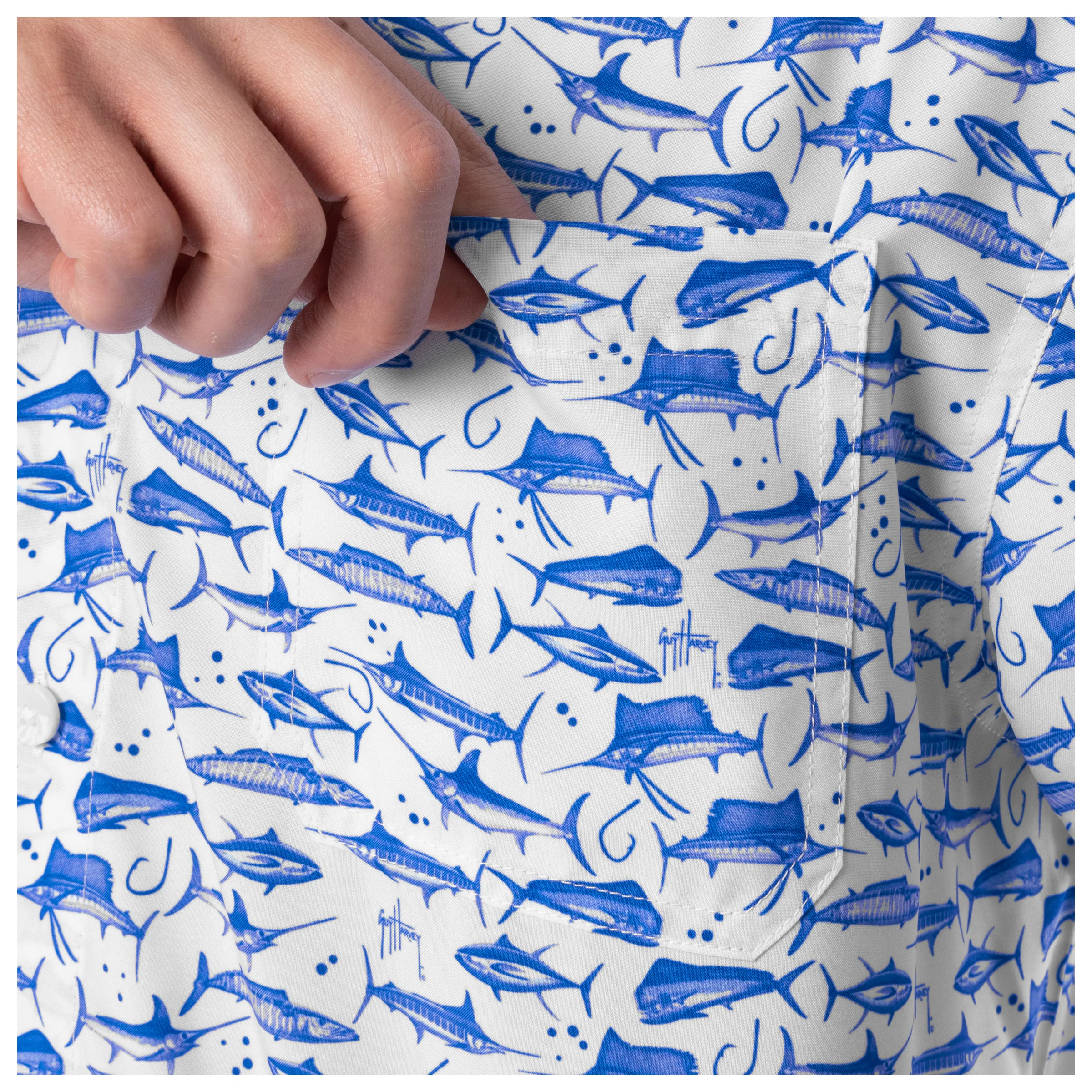 Men's AO Slam Performance Fishing Shirt - Image 4