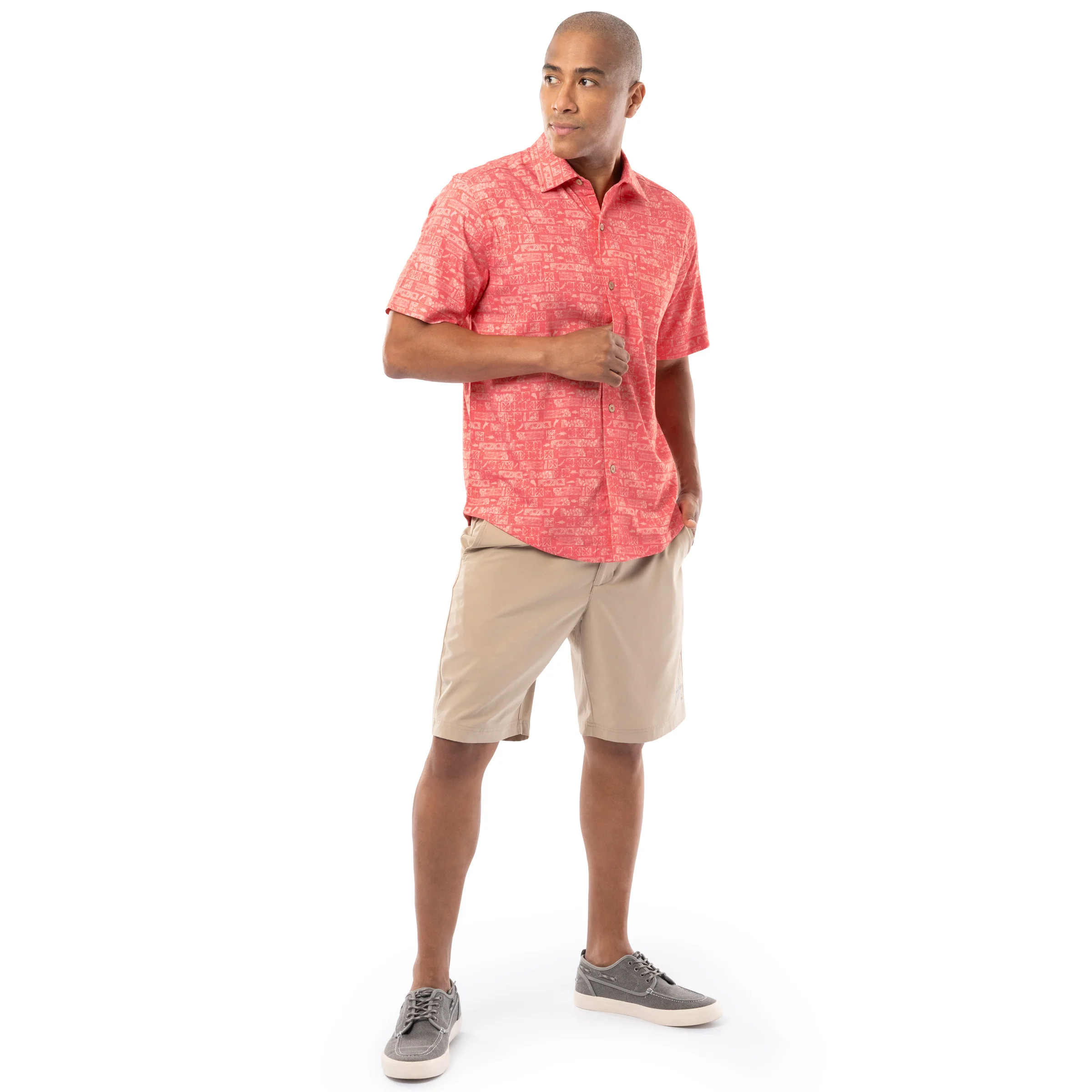 Island Ease Resort Shirt - Aztec - Image 8