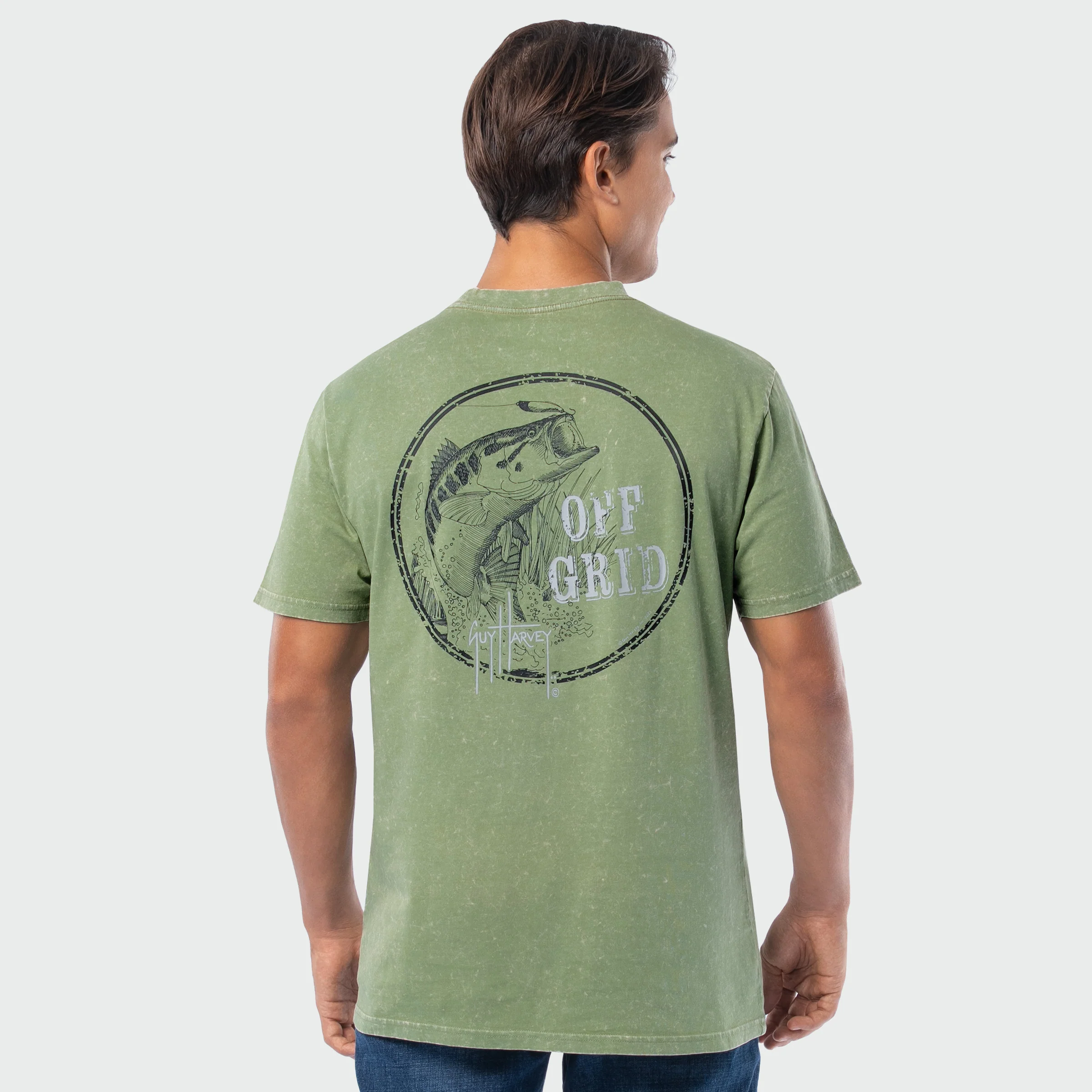 Coastal Wash Pocket Tee - Off Grid Bass - Image 2