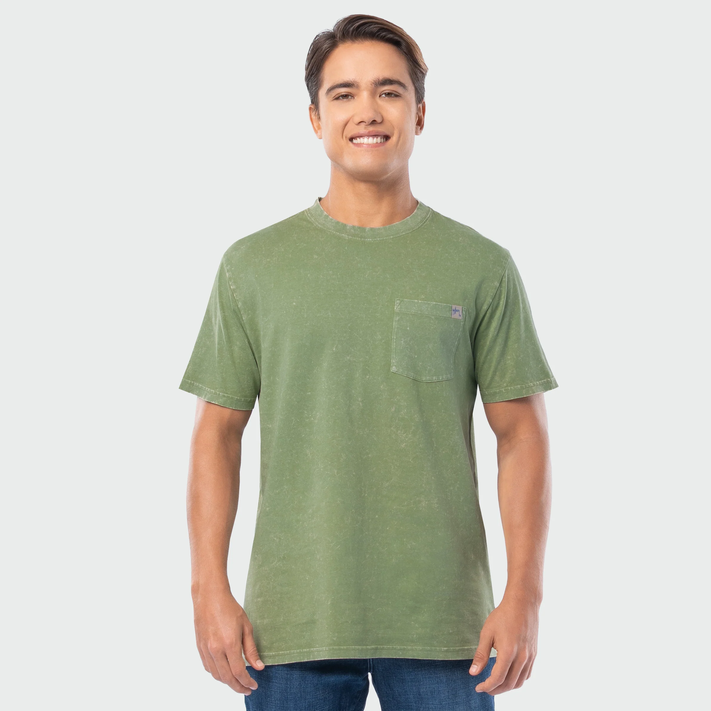 Coastal Wash Pocket Tee - Off Grid Bass - Image 4