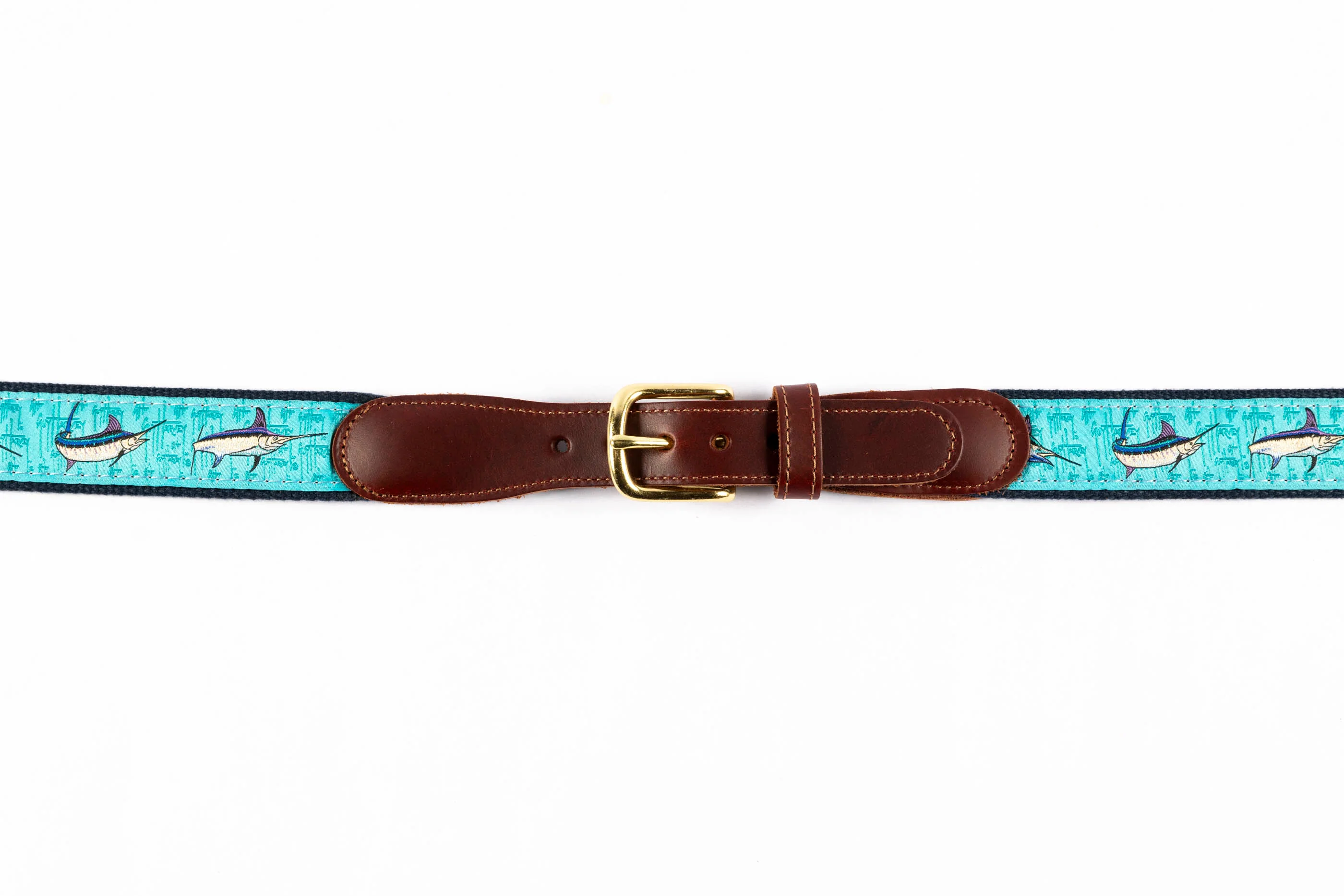 Leather Tab Belt - Bill Fish - Image 2