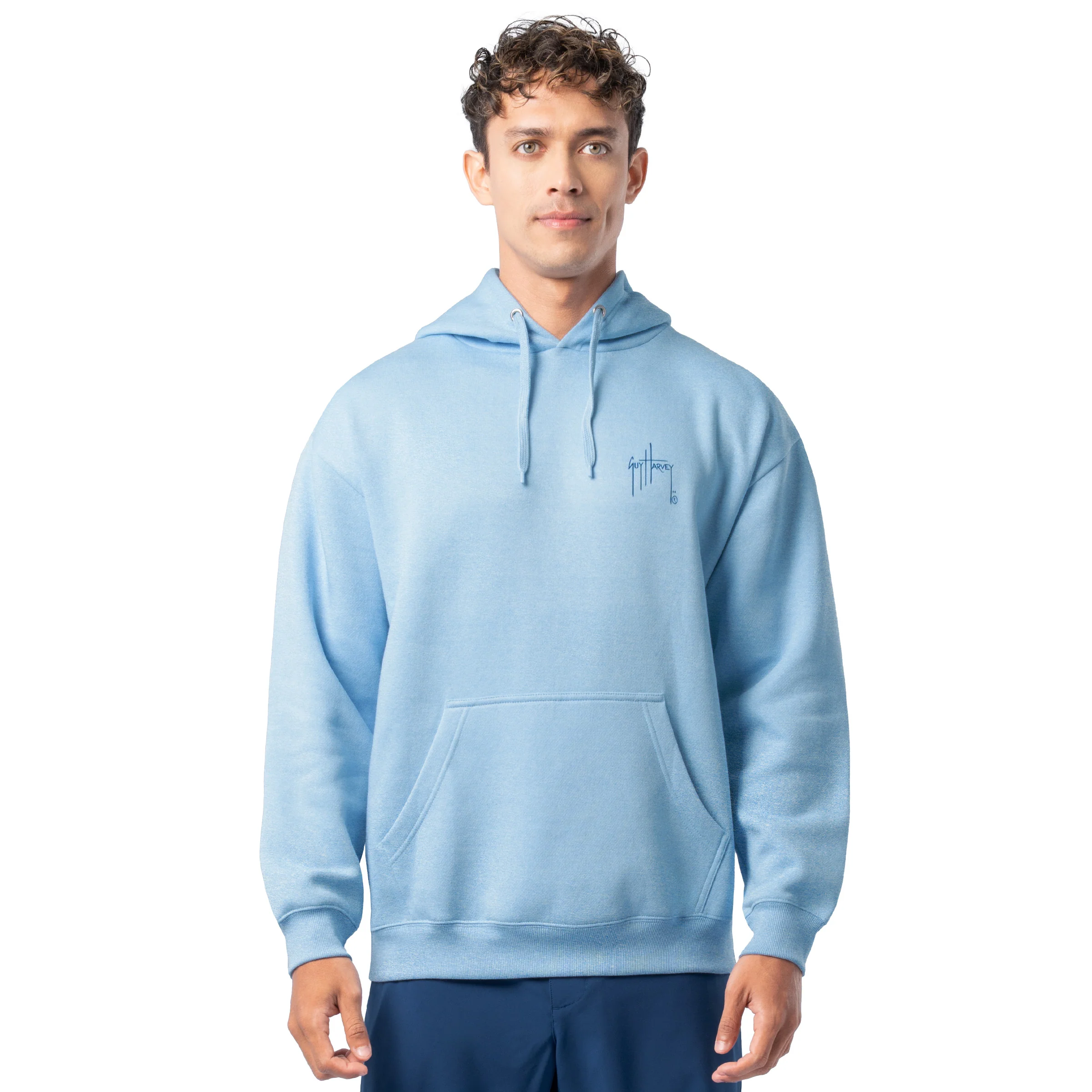 Tradewinds Fleece Hoodie - Blue Hawaiian - Image 2