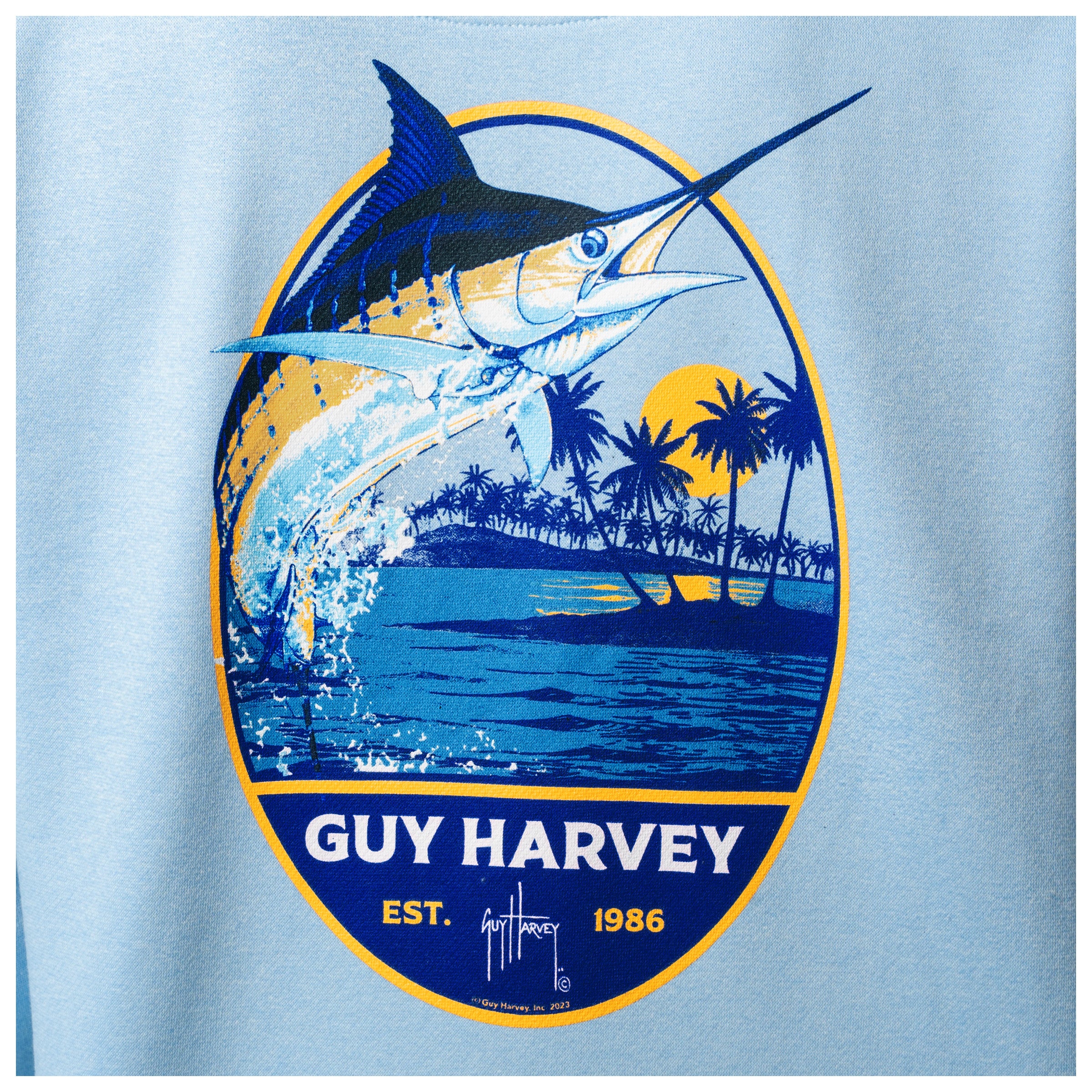 Tradewinds Fleece Hoodie - Blue Hawaiian - Image 4