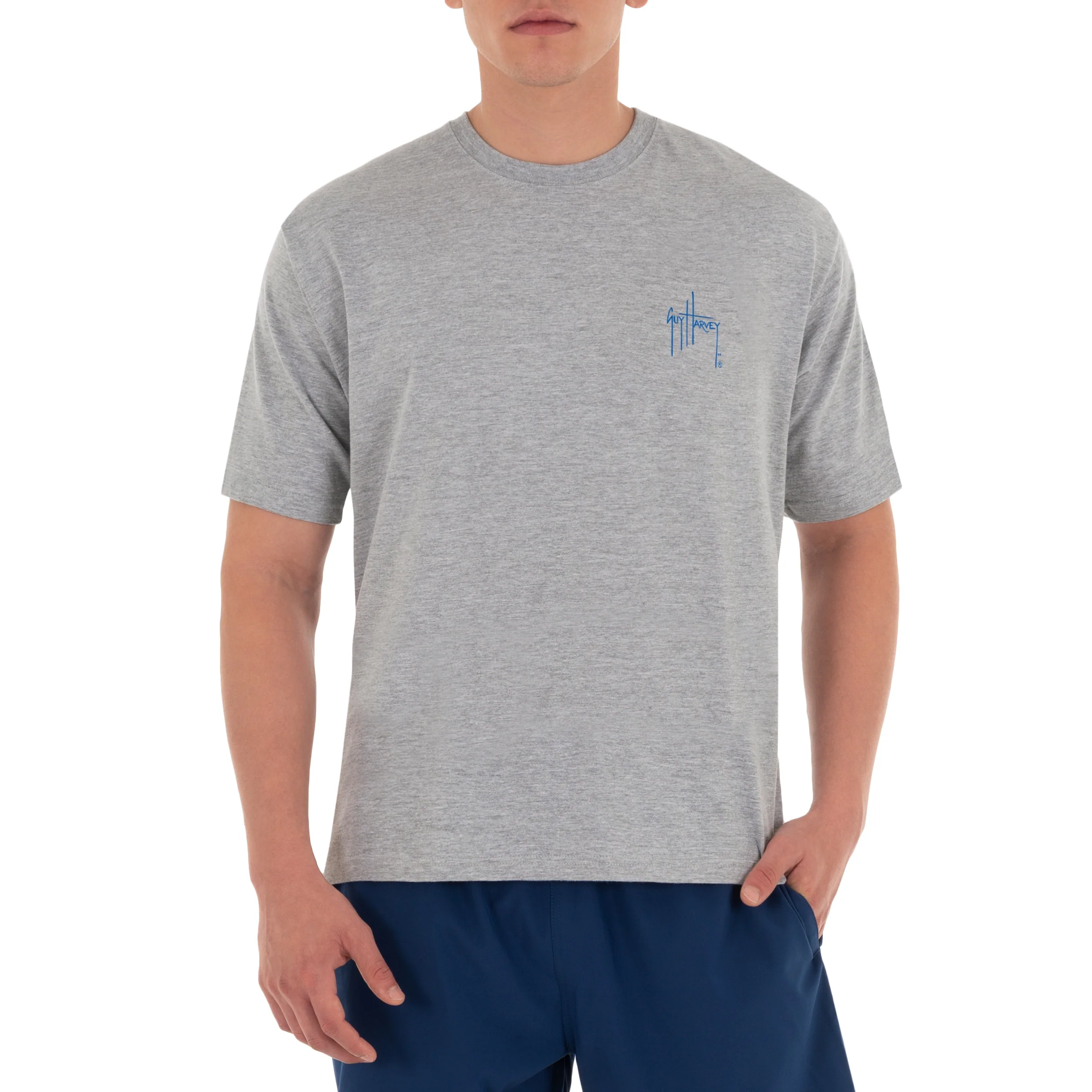 Men's 'Boca Grande Lighthouse' Short Sleeve Crew Neck T-Shirt - Image 4