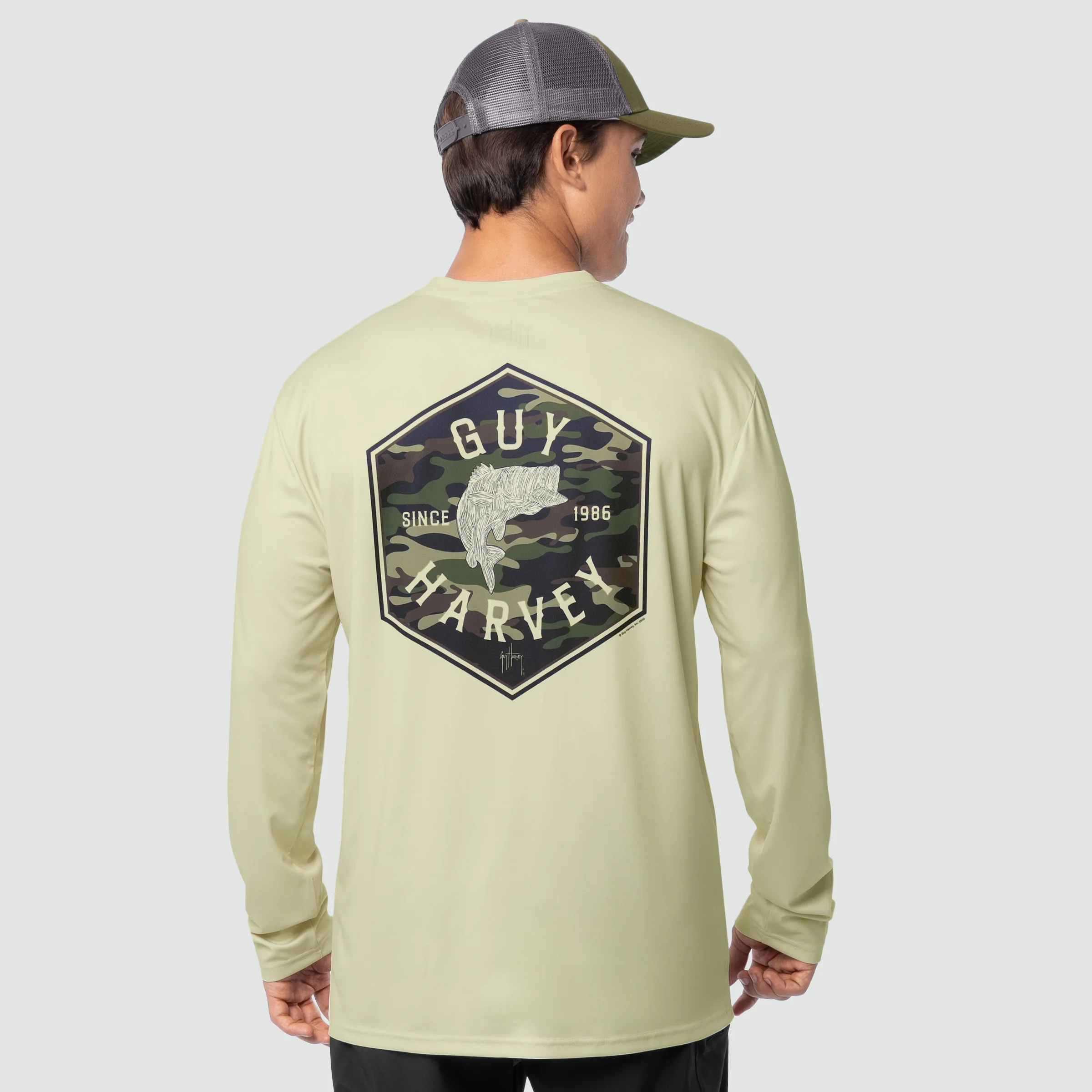 Eco Cast Sun Protection Crew - Camo Hex