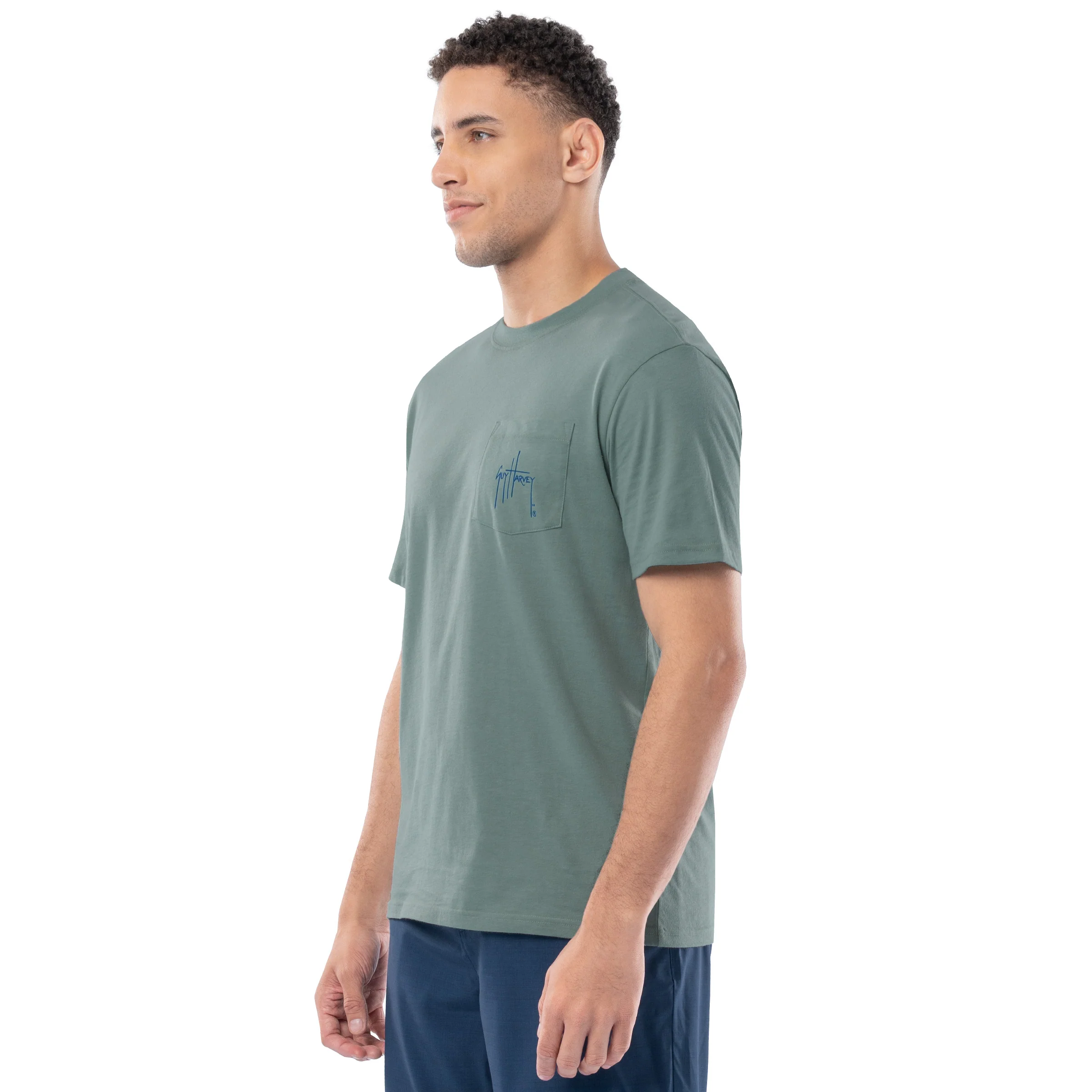 Lightweight Pocket Tee - Circle Stripes - Image 4