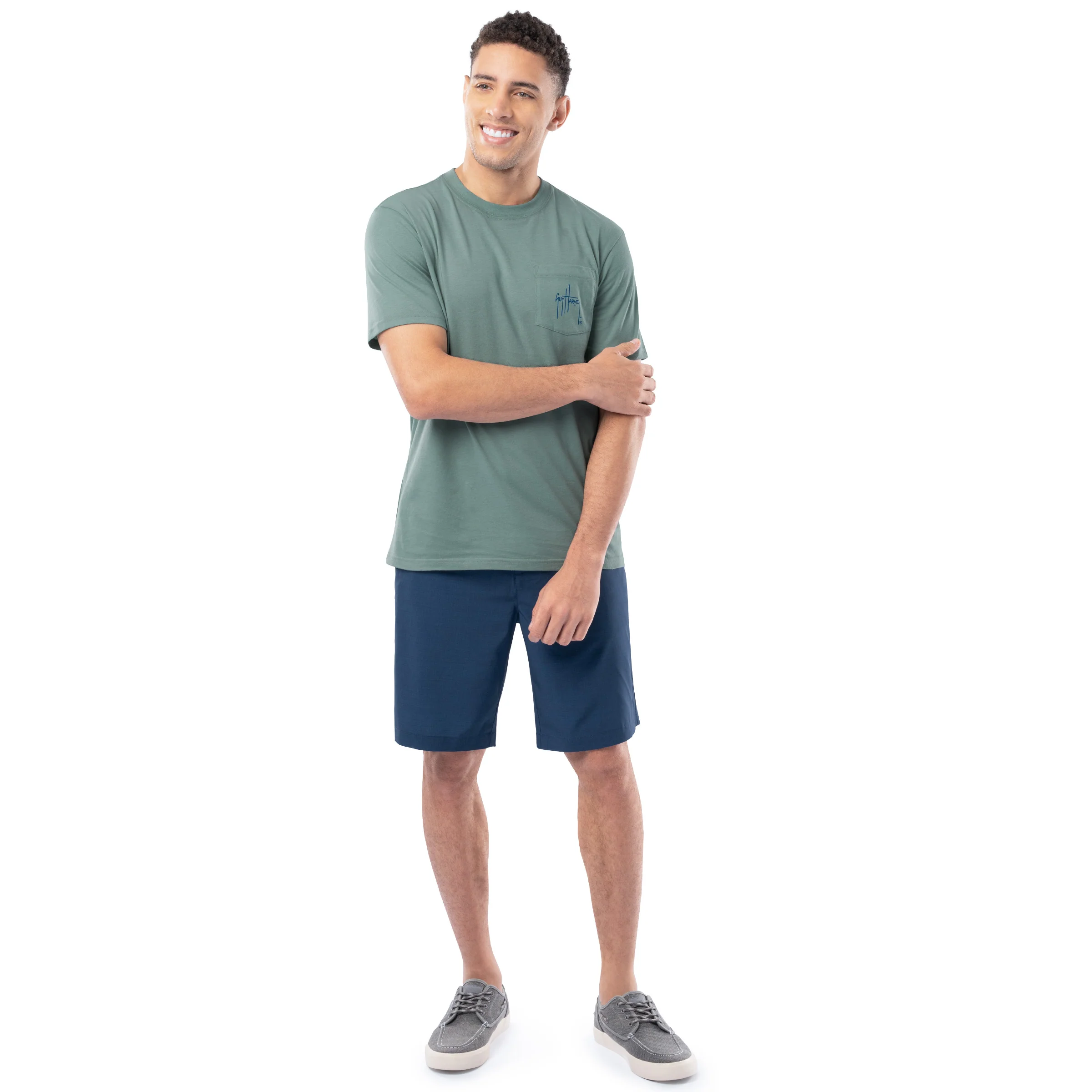 Lightweight Pocket Tee - Circle Stripes - Image 7