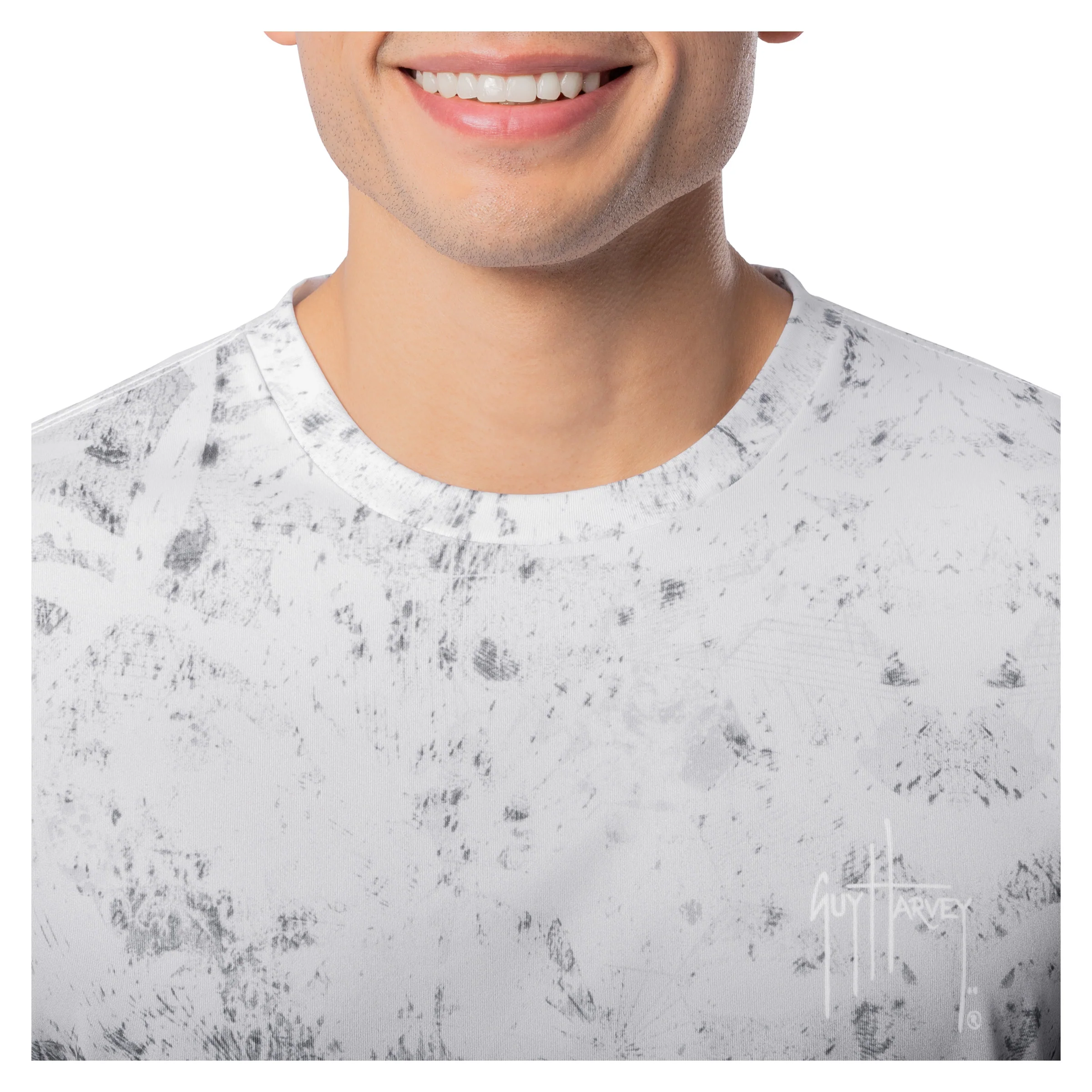 Performance Sun Protection Crew - Dark Whitecap Camo - Image 5