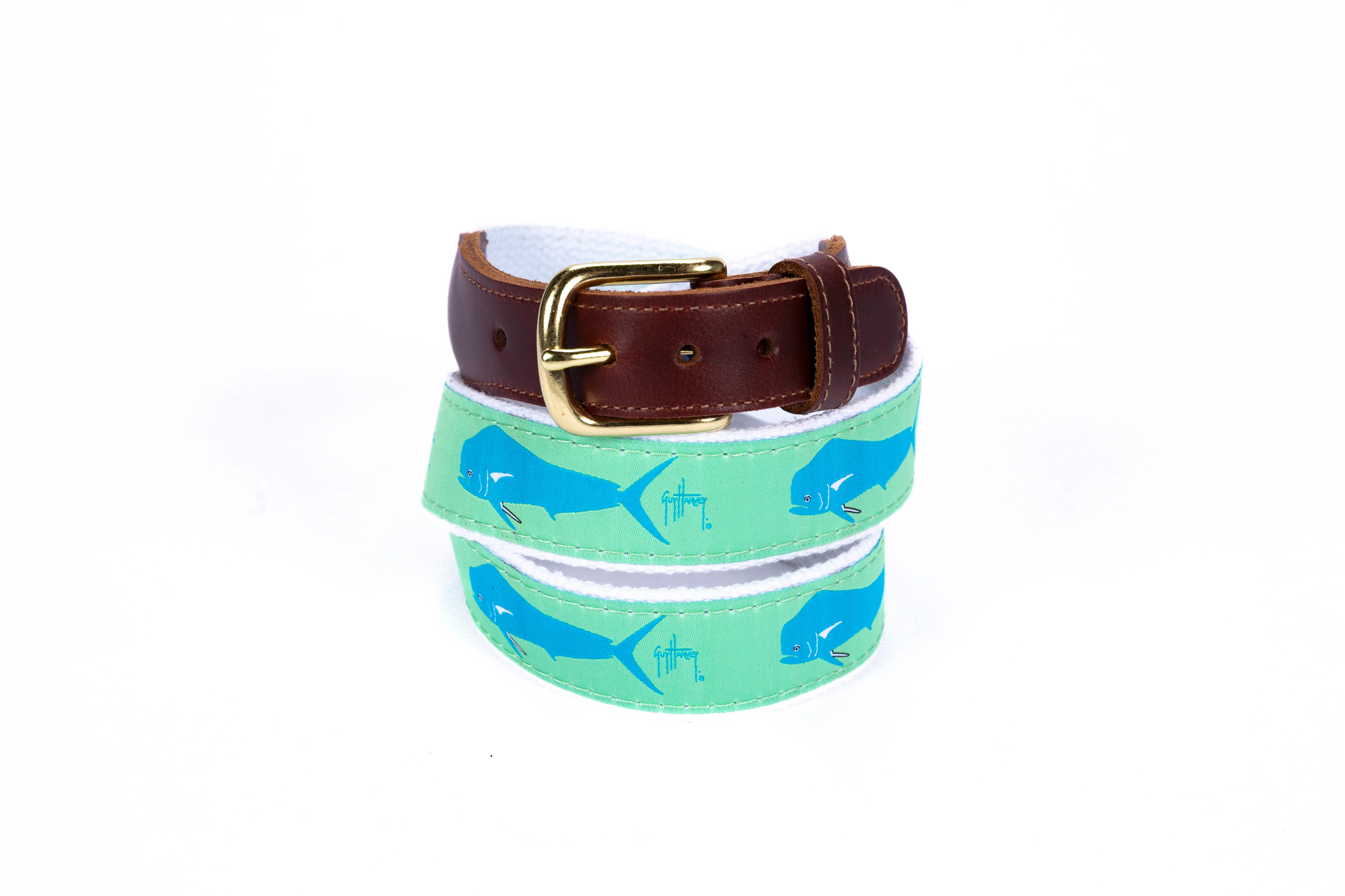 Leather Tab Belt - Dorado