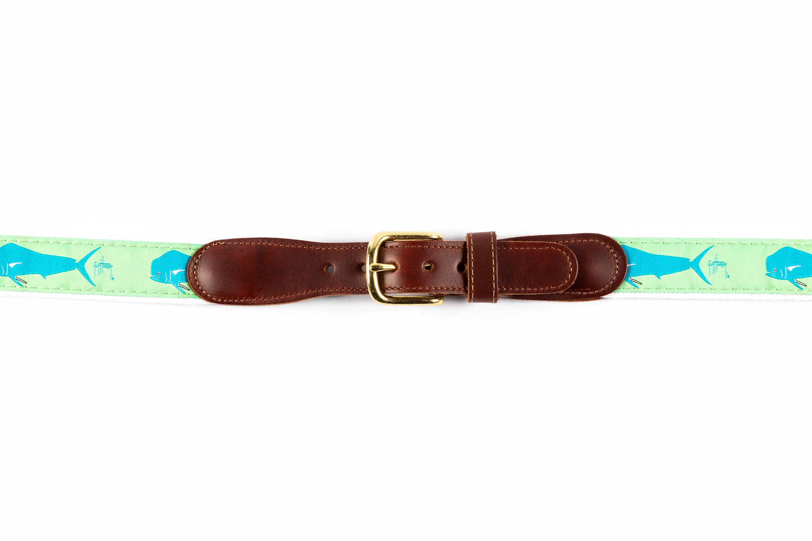 Leather Tab Belt - Dorado - Image 2