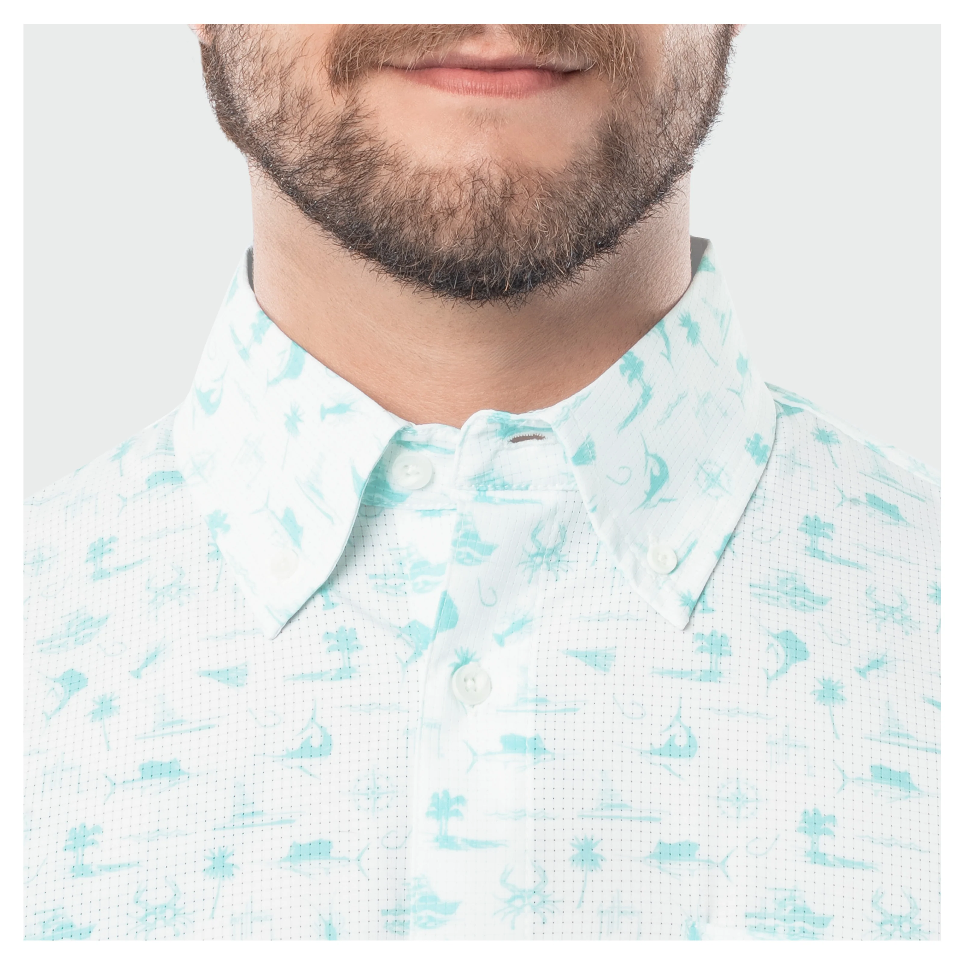 Eco Angler Fishing Shirt - Maritime Motif - Image 6