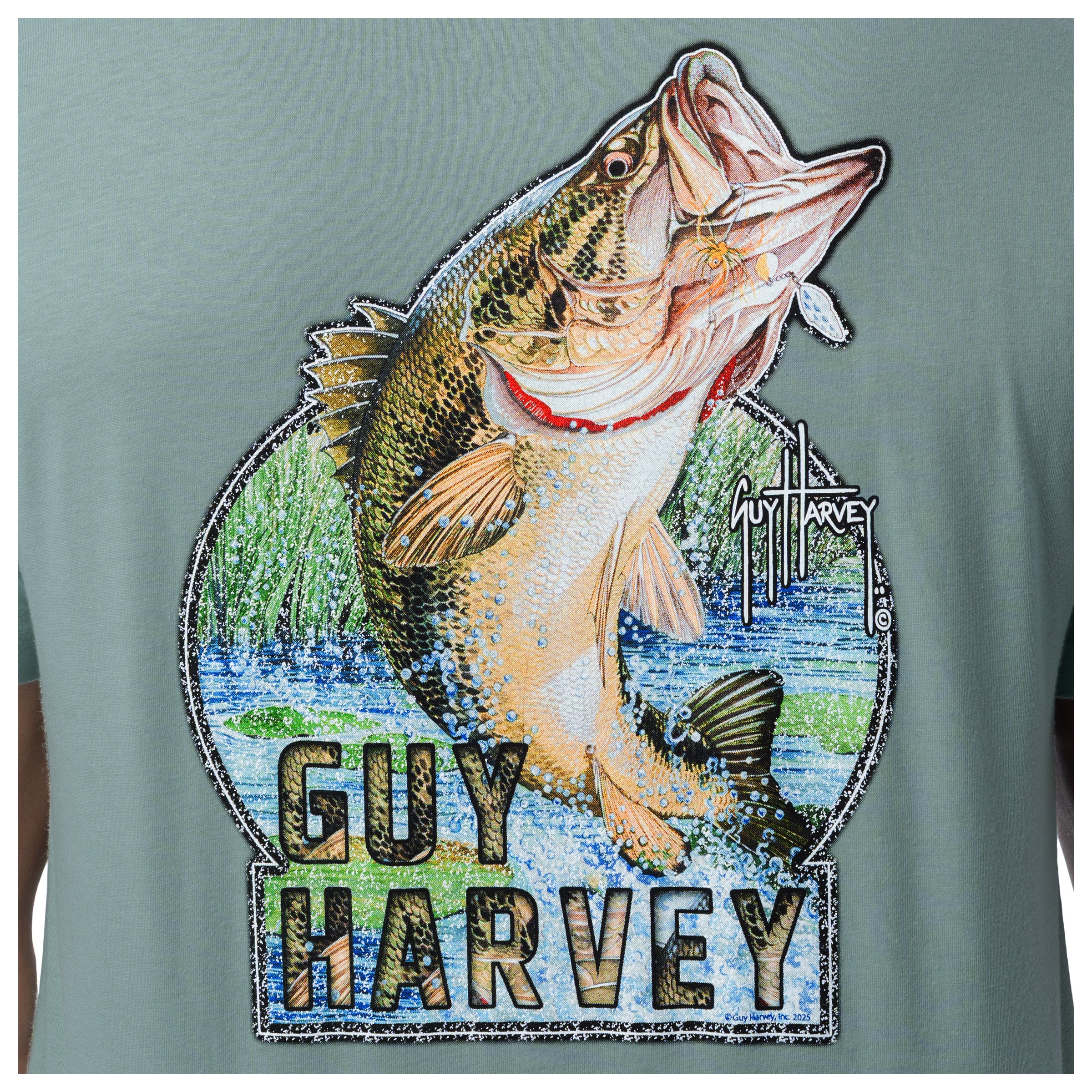 Lightweight Tee - Jumping Largemouth Bass - Image 3
