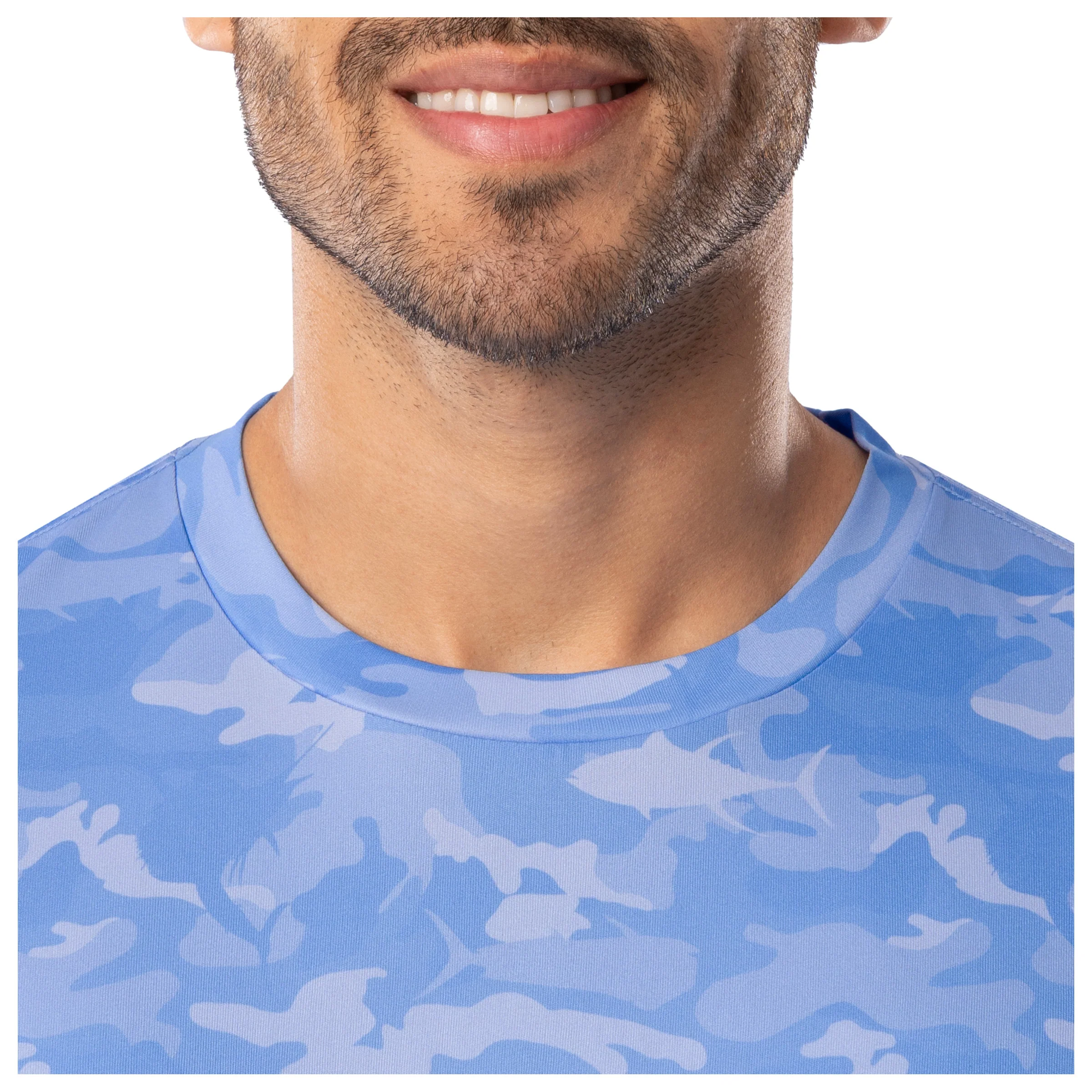 Men's Glass Camo Long Sleeve Performance Shirt - Image 3