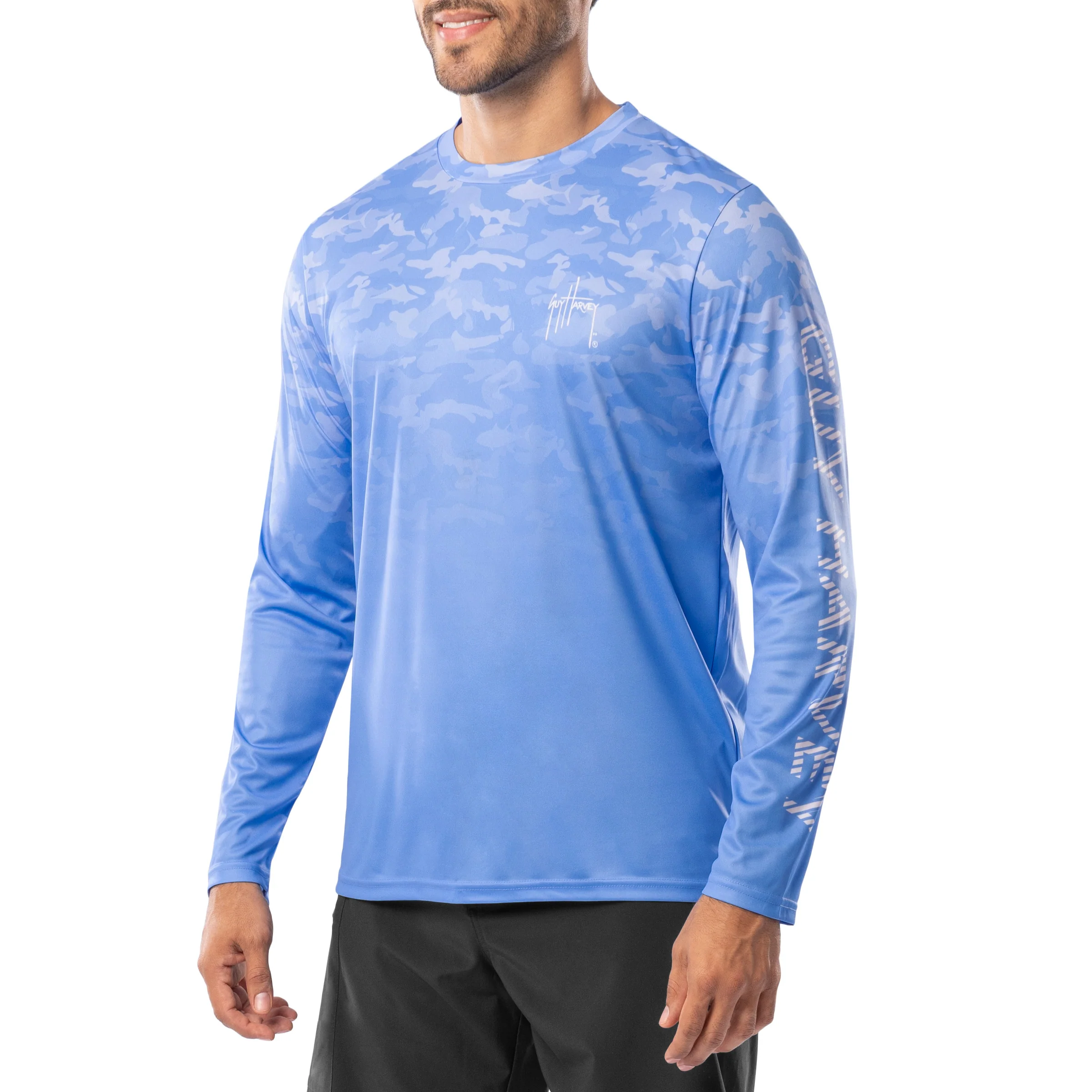 Men's Glass Camo Long Sleeve Performance Shirt - Image 5