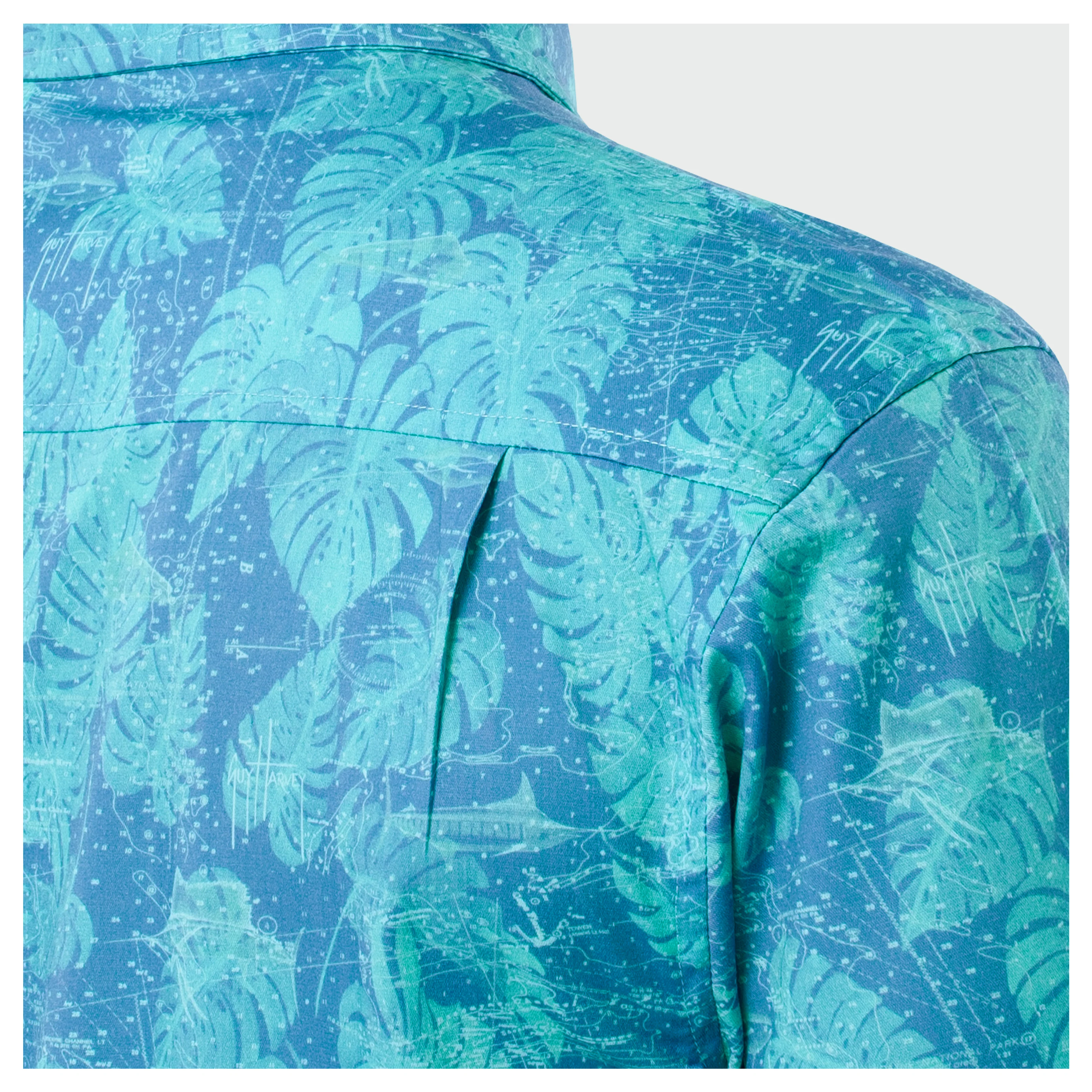 Island Ease Resort Shirt - Nautical Chart - Image 6