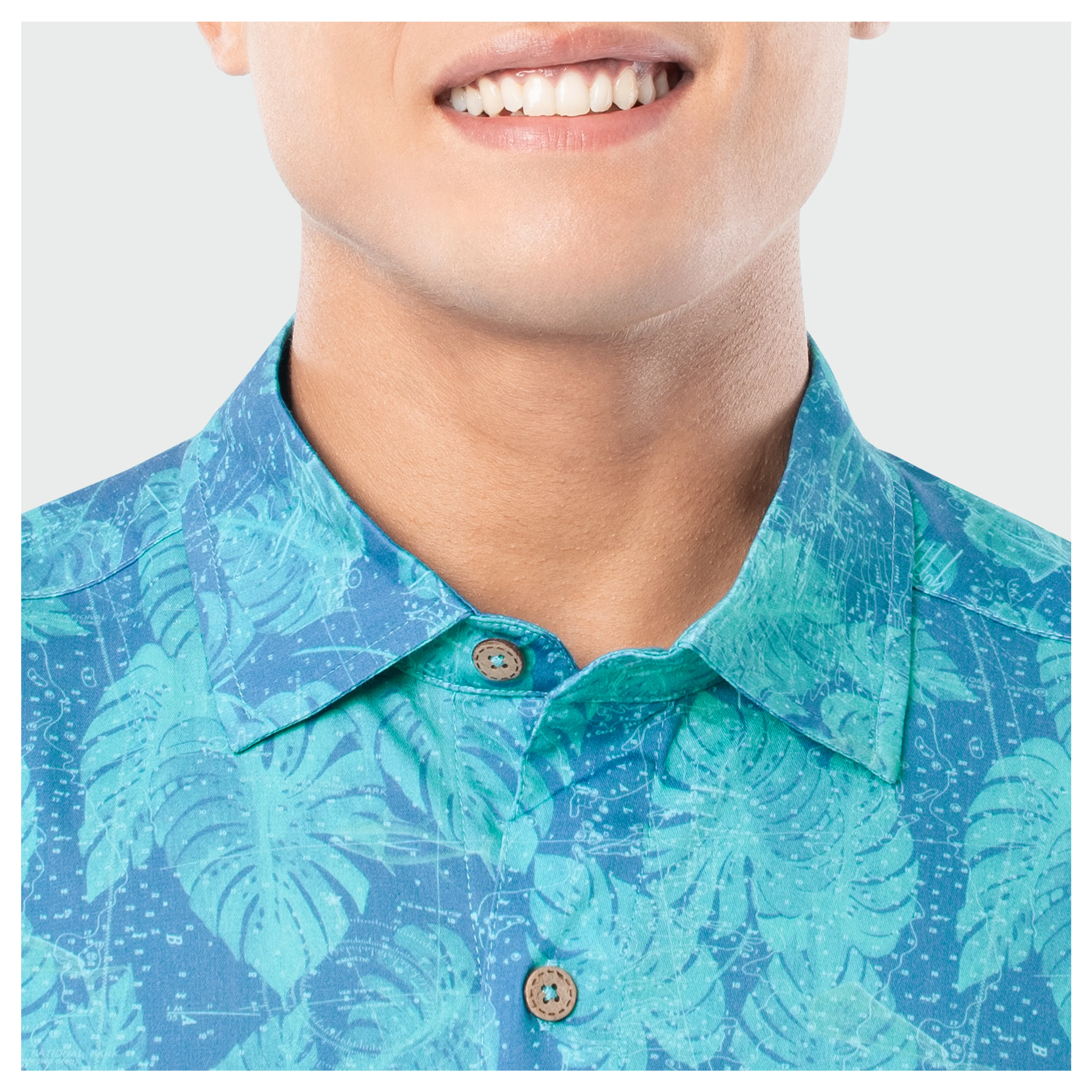 Island Ease Resort Shirt - Nautical Chart - Image 8