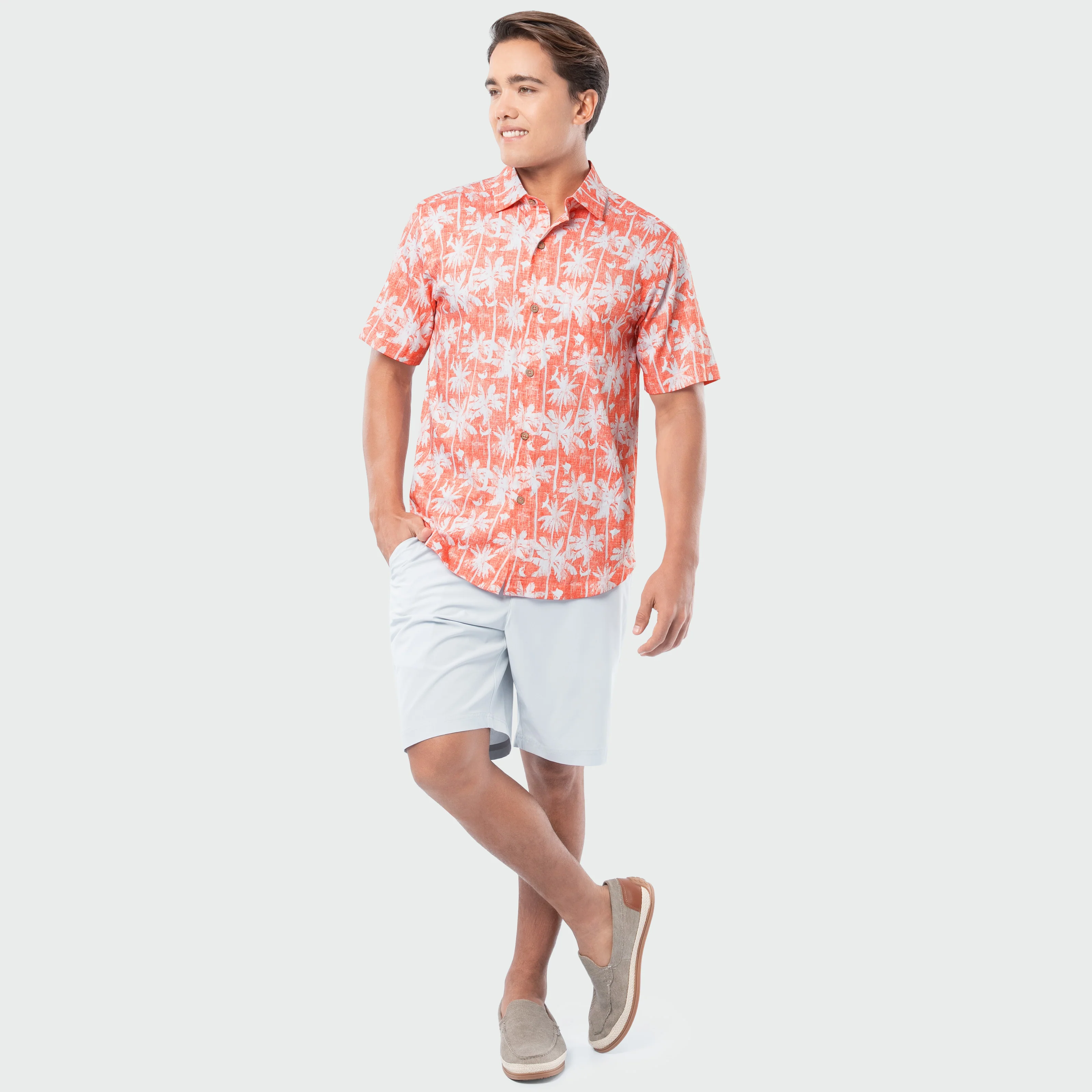 Island Ease Resort Shirt - Southern Palm - Image 9