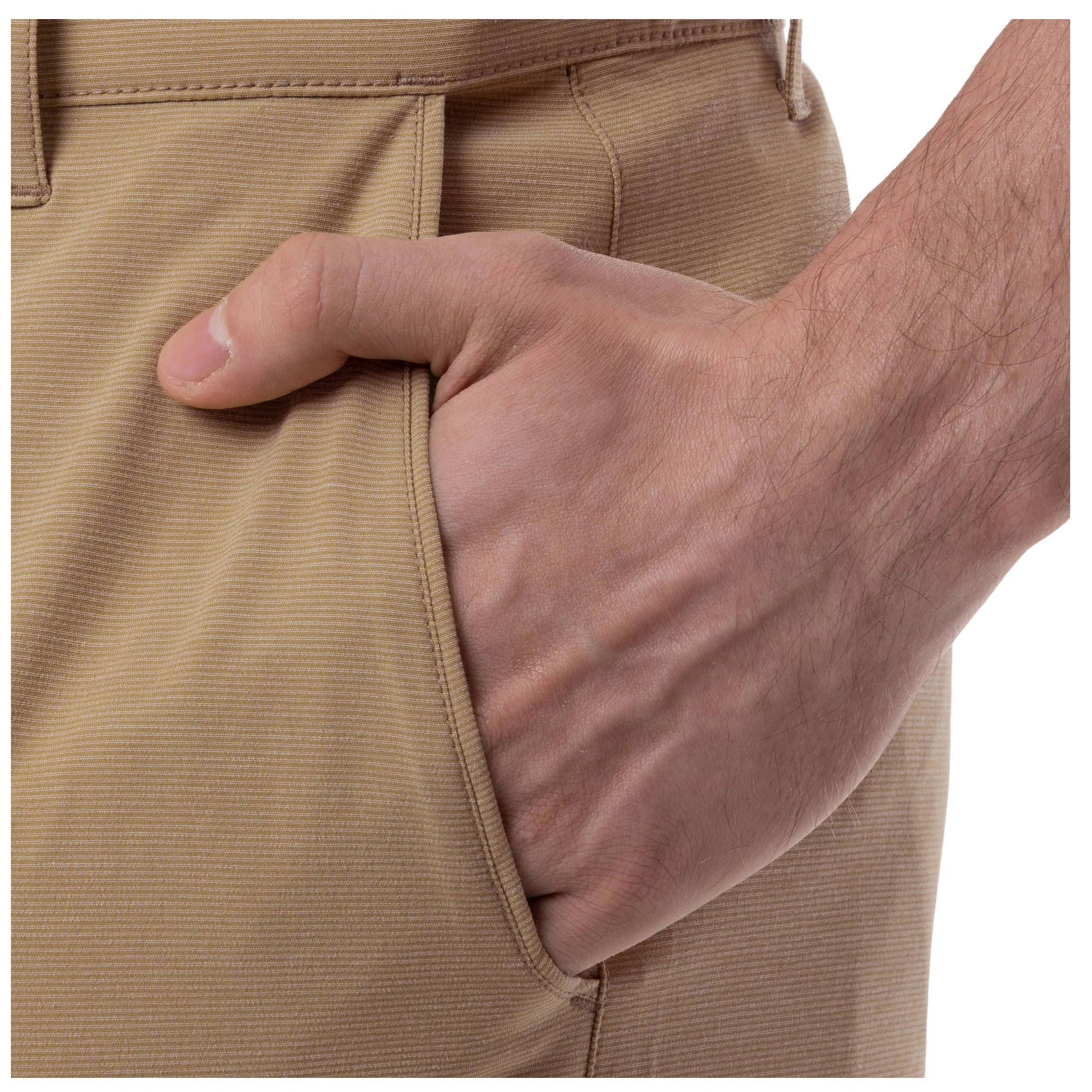 Men's Khaki Performance Hybrid Short 4-Way Stretch - Image 8