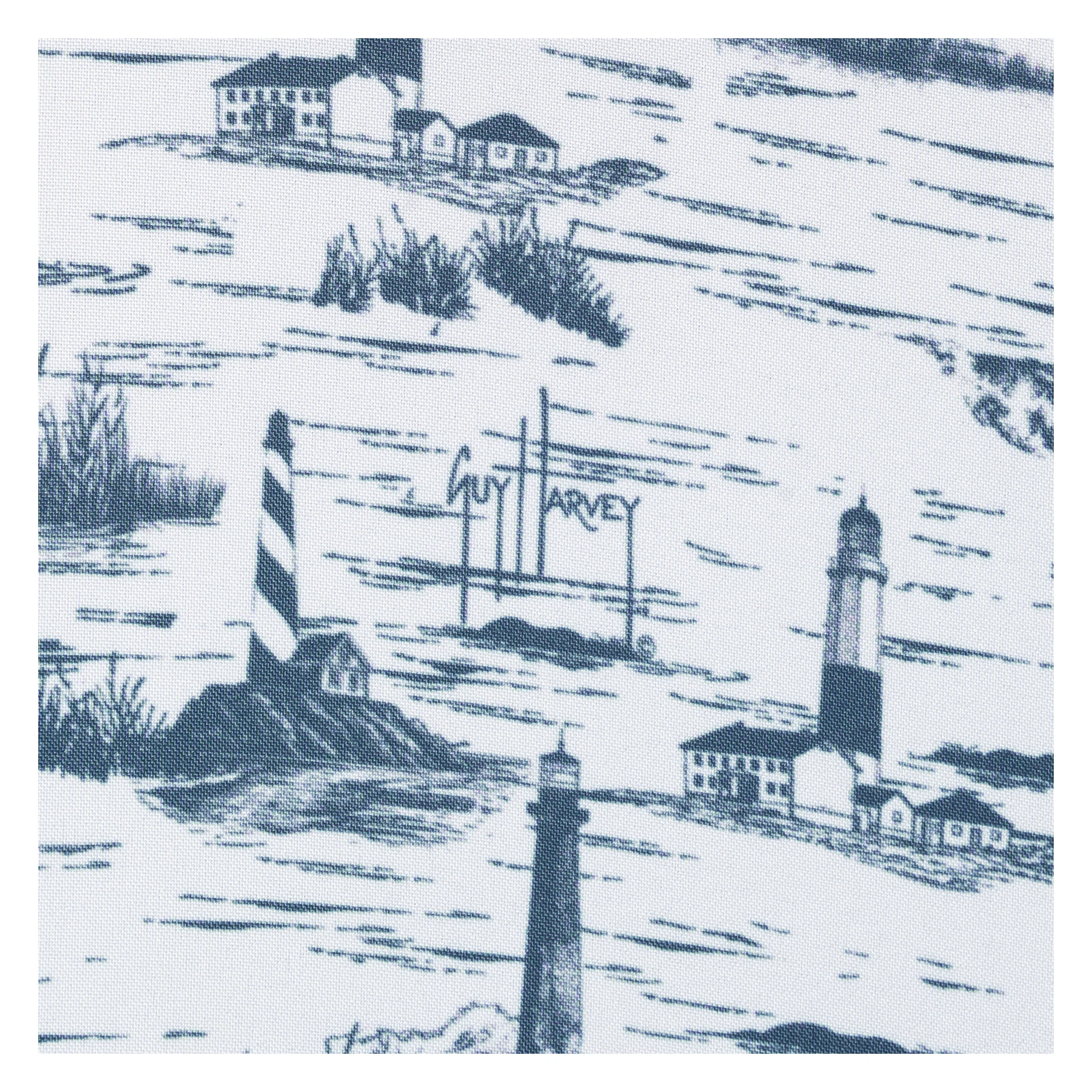 Mariner Fishing Shirt - Lighthouse Toile - Image 3