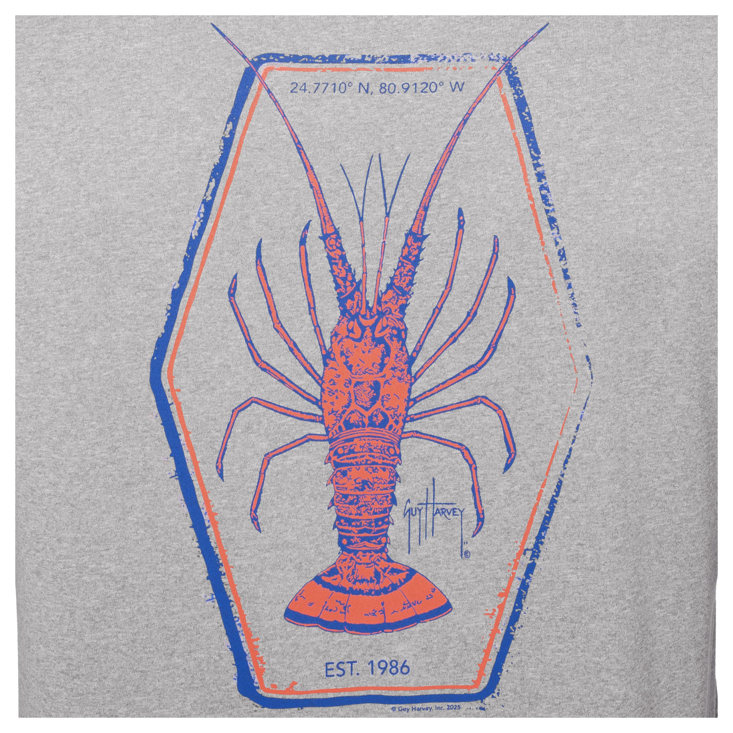 Men's Lobster Key Long Sleeve Performance Hoodie - Image 3