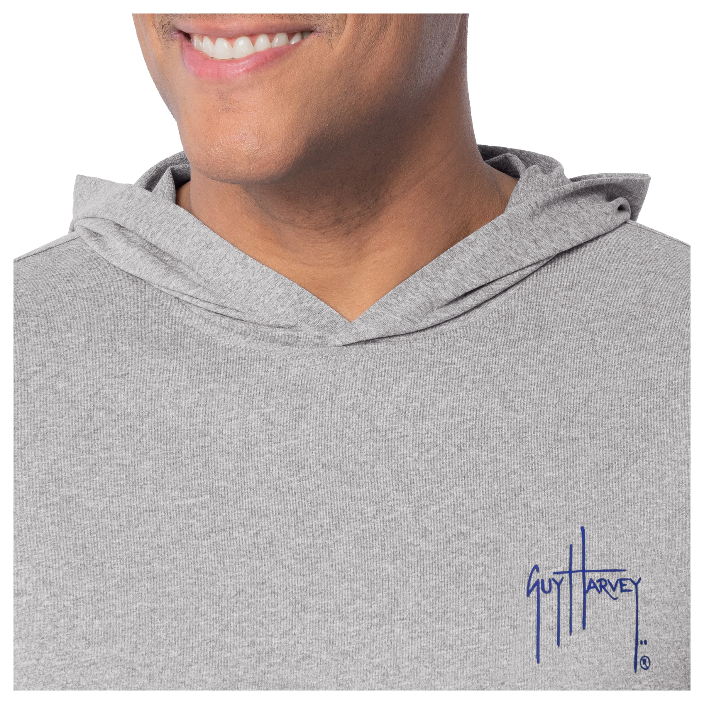 Men's Lobster Key Long Sleeve Performance Hoodie - Image 6