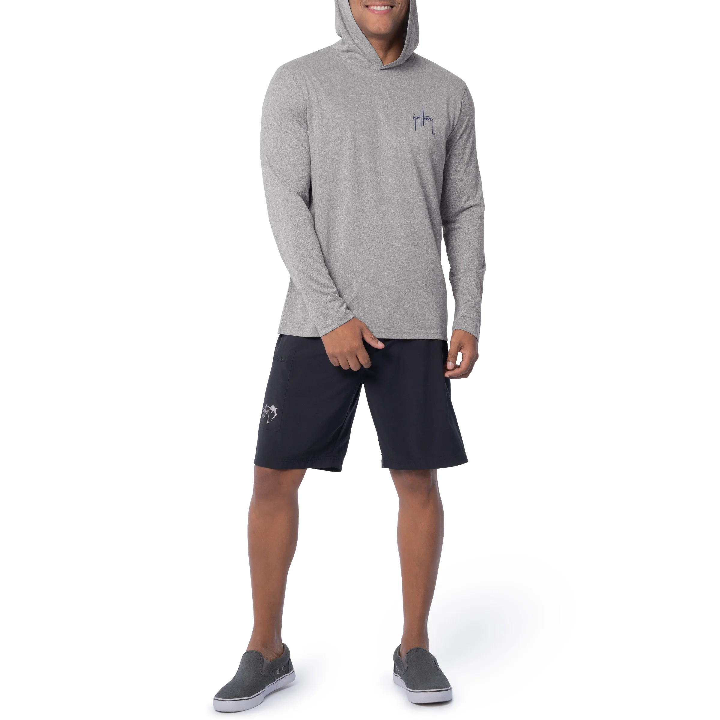Men's Lobster Key Long Sleeve Performance Hoodie - Image 8