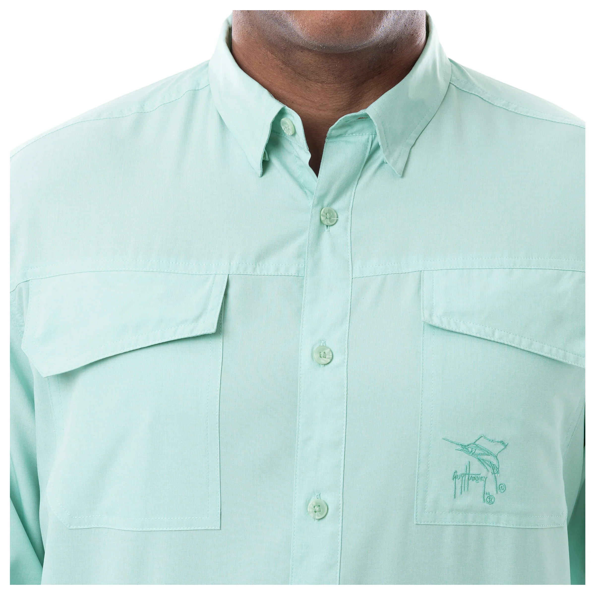 Harbor Heather Long Sleeve Fishing Shirt - Image 12