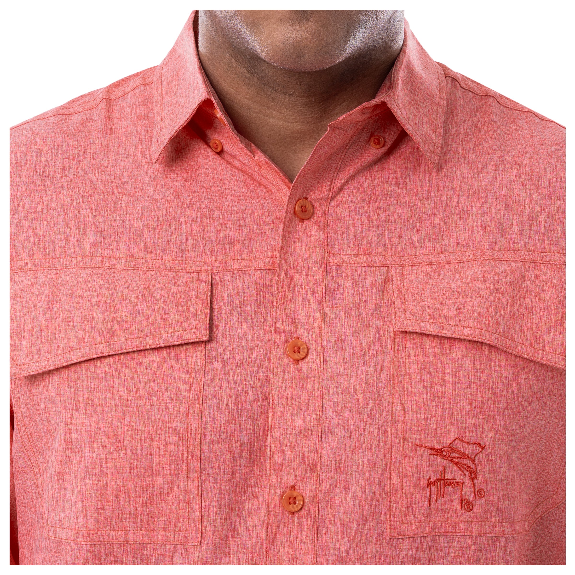 Harbor Heather Long Sleeve Fishing Shirt - Image 21