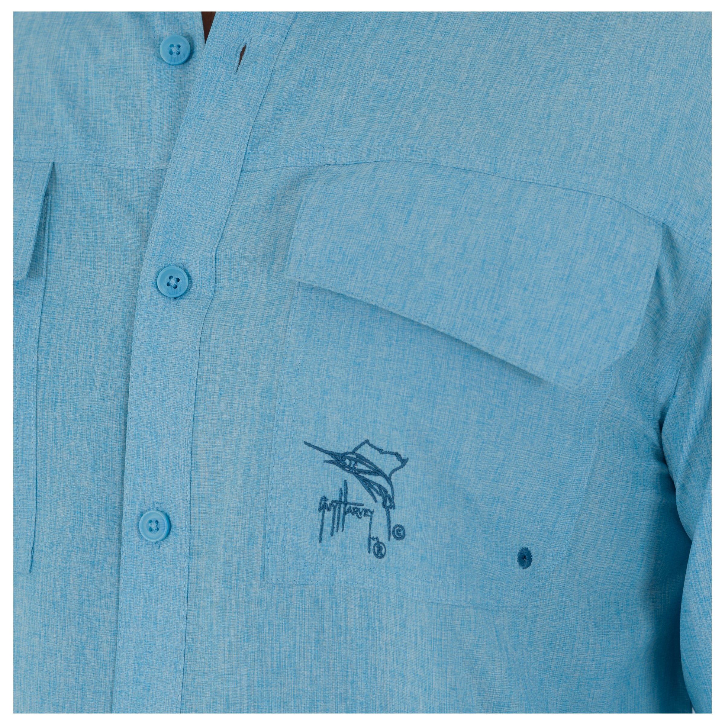 Harbor Heather Long Sleeve Fishing Shirt - Image 31