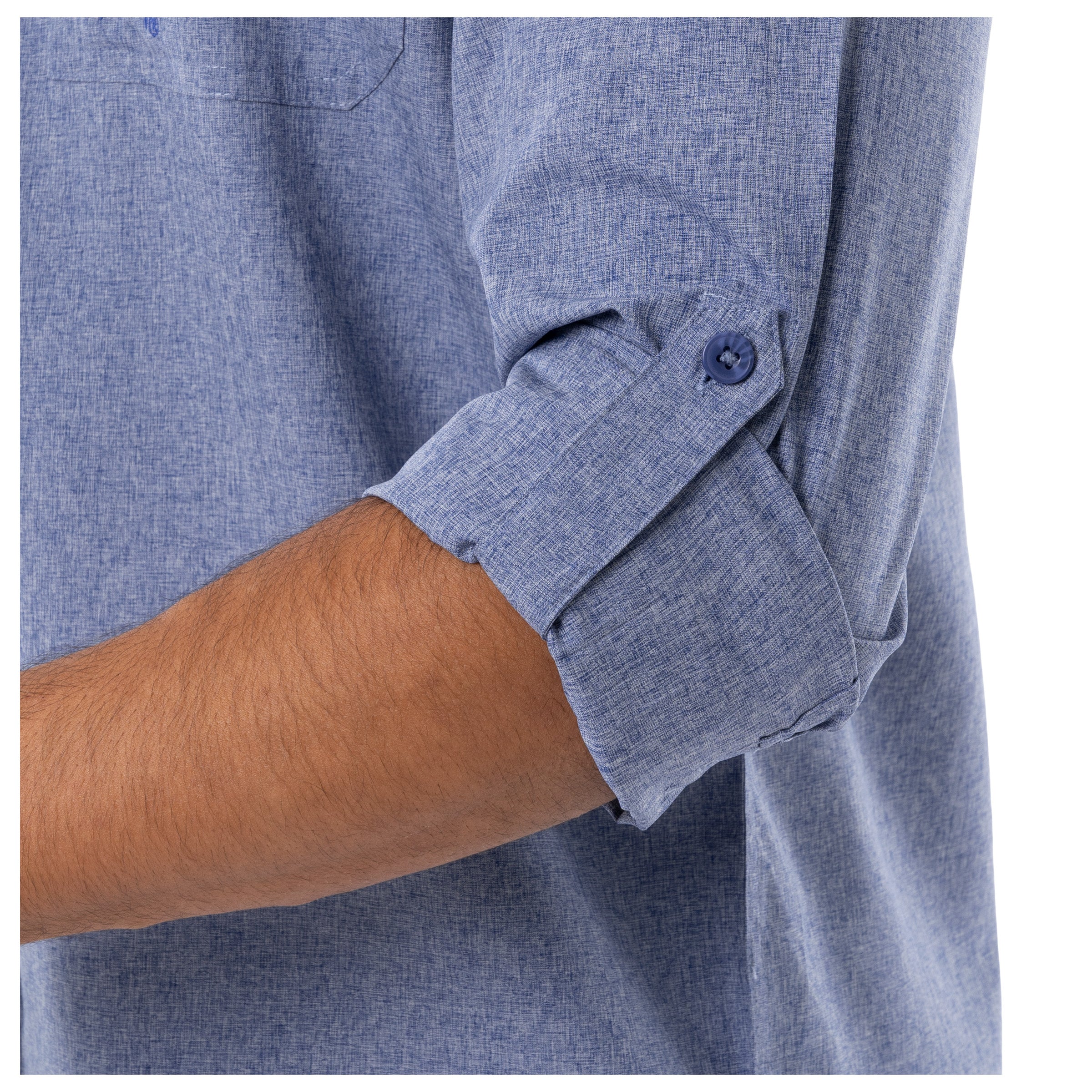 Harbor Heather Long Sleeve Fishing Shirt - Image 6