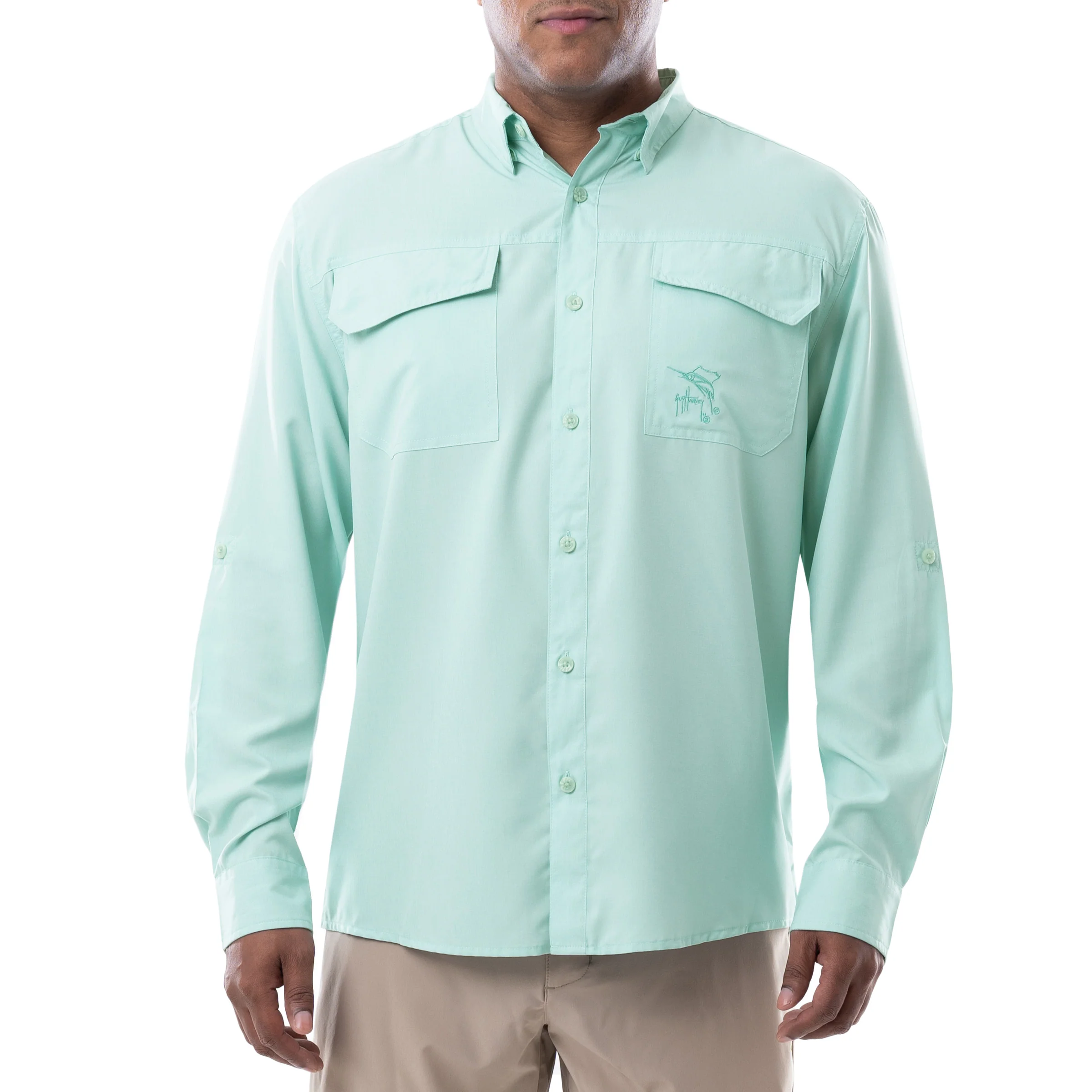 Harbor Heather Long Sleeve Fishing Shirt - Image 8