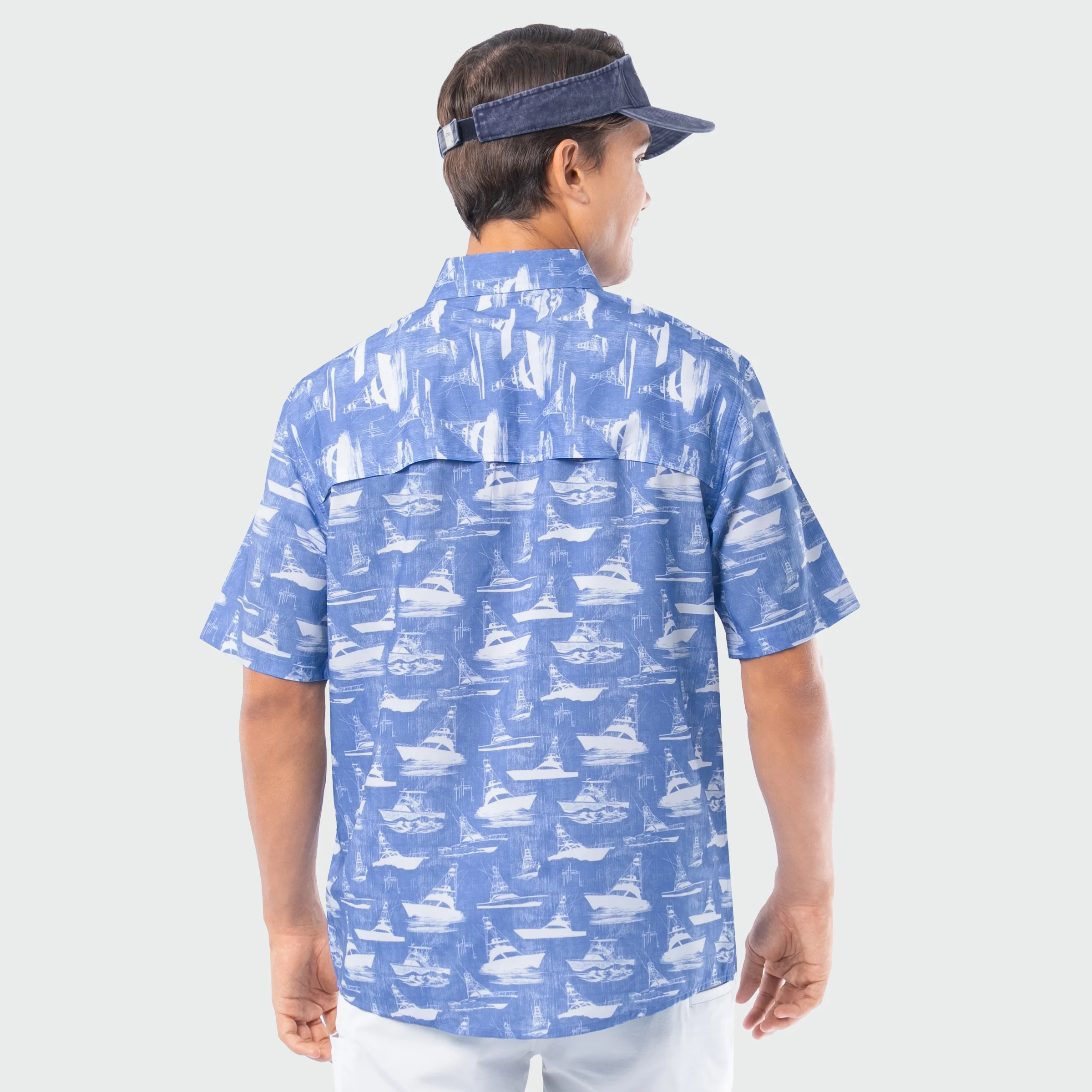 Mariner Fishing Shirt - Boat Sketch - Image 4