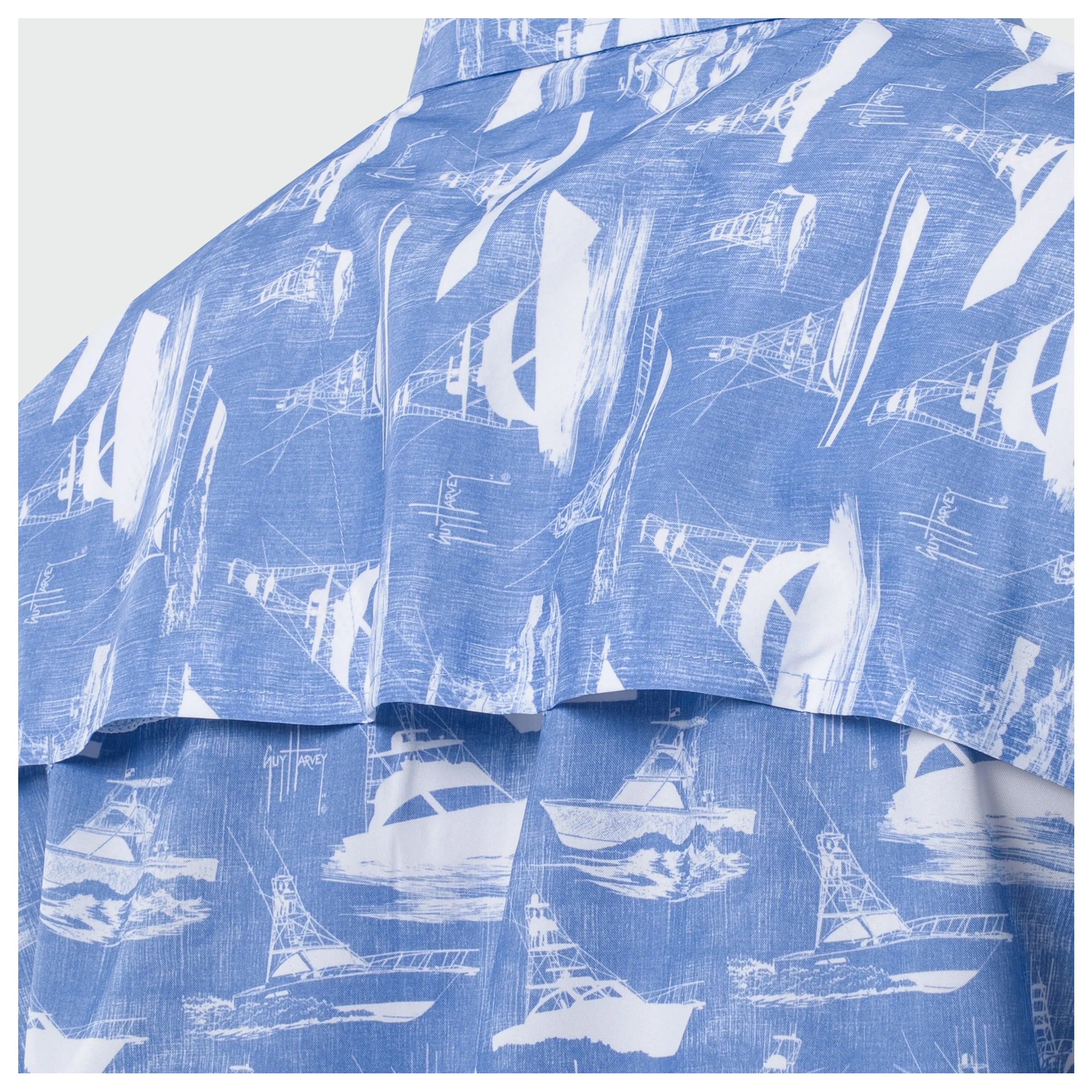 Mariner Fishing Shirt - Boat Sketch - Image 5
