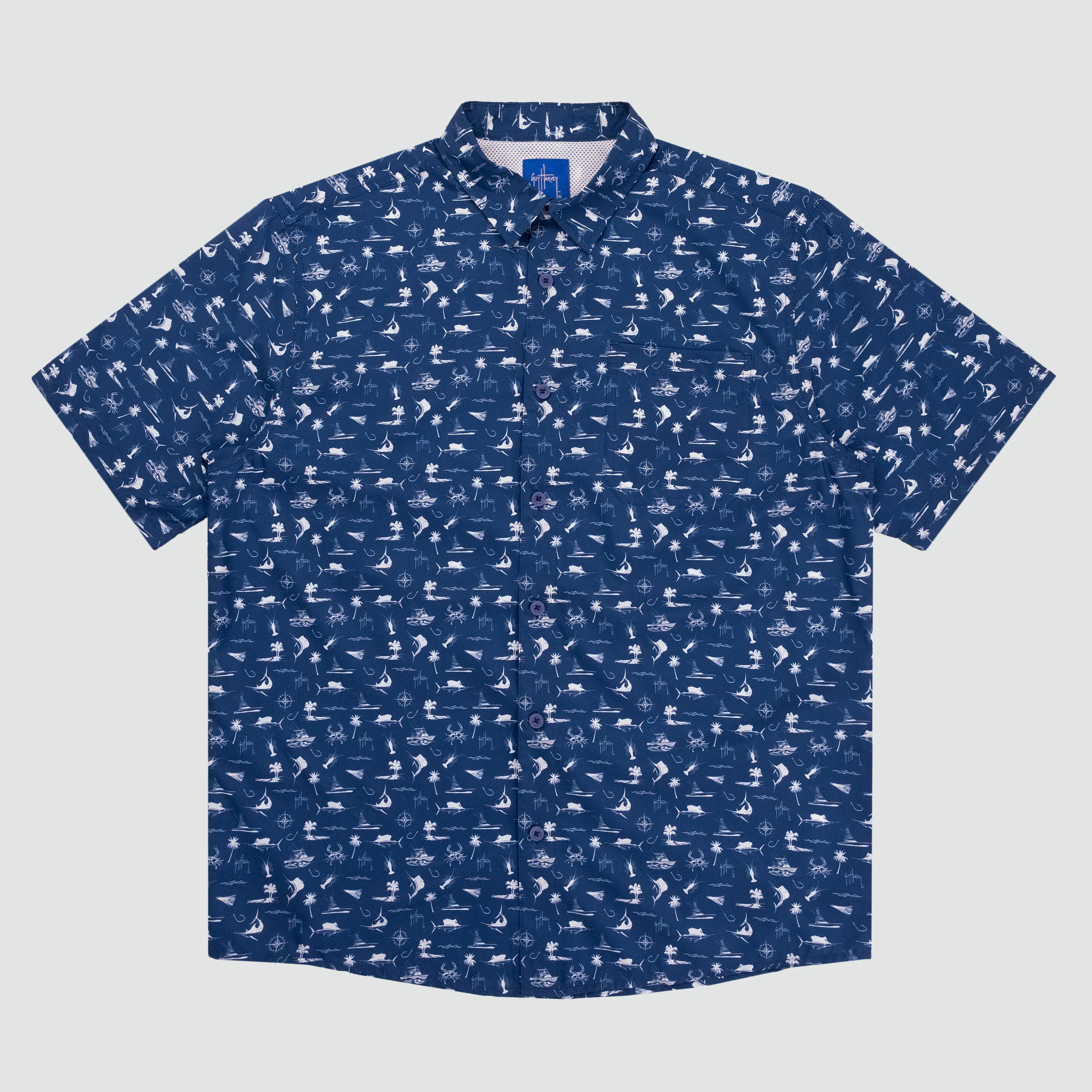 Mariner Fishing Shirt - Maritime Motif
