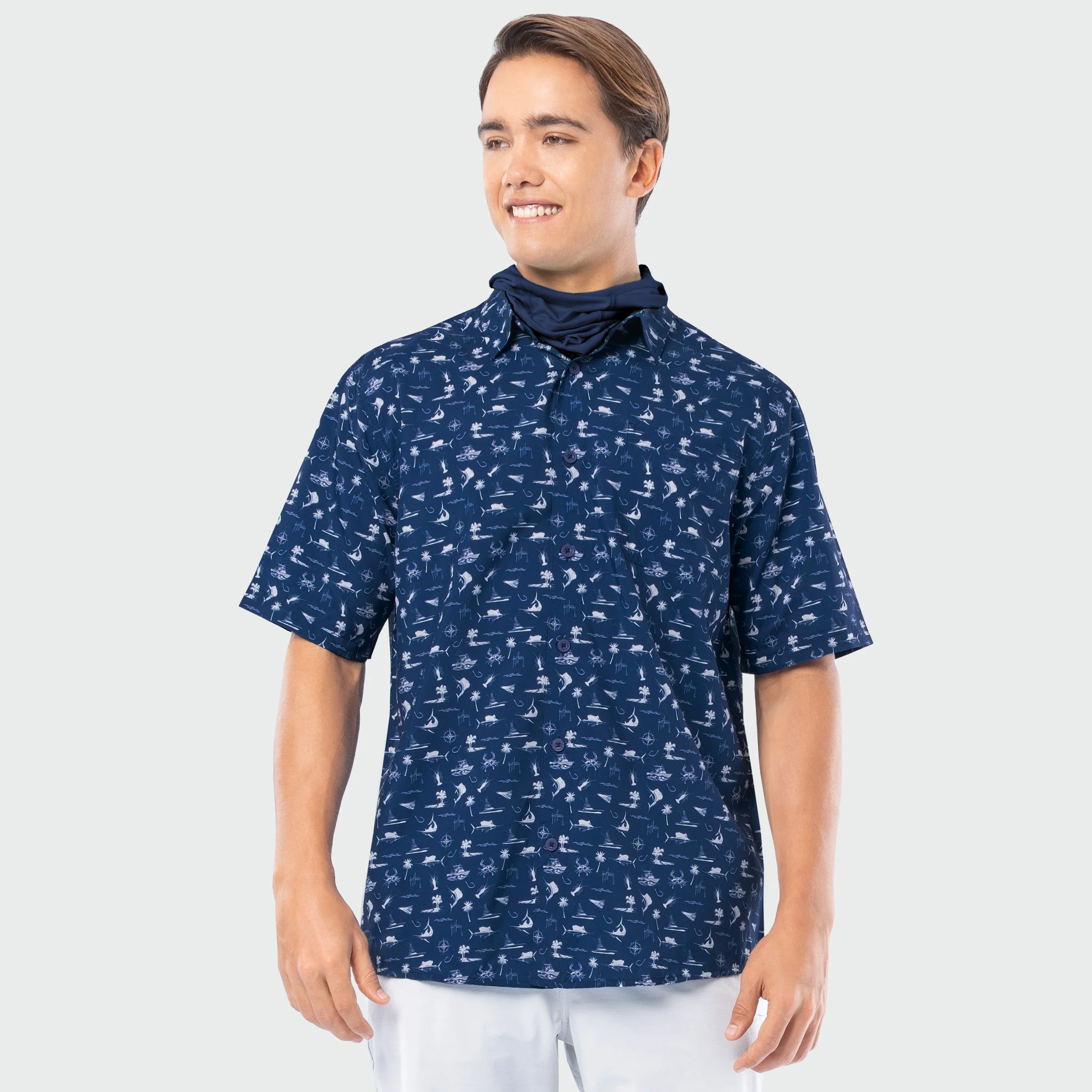 Mariner Fishing Shirt - Maritime Motif - Image 2
