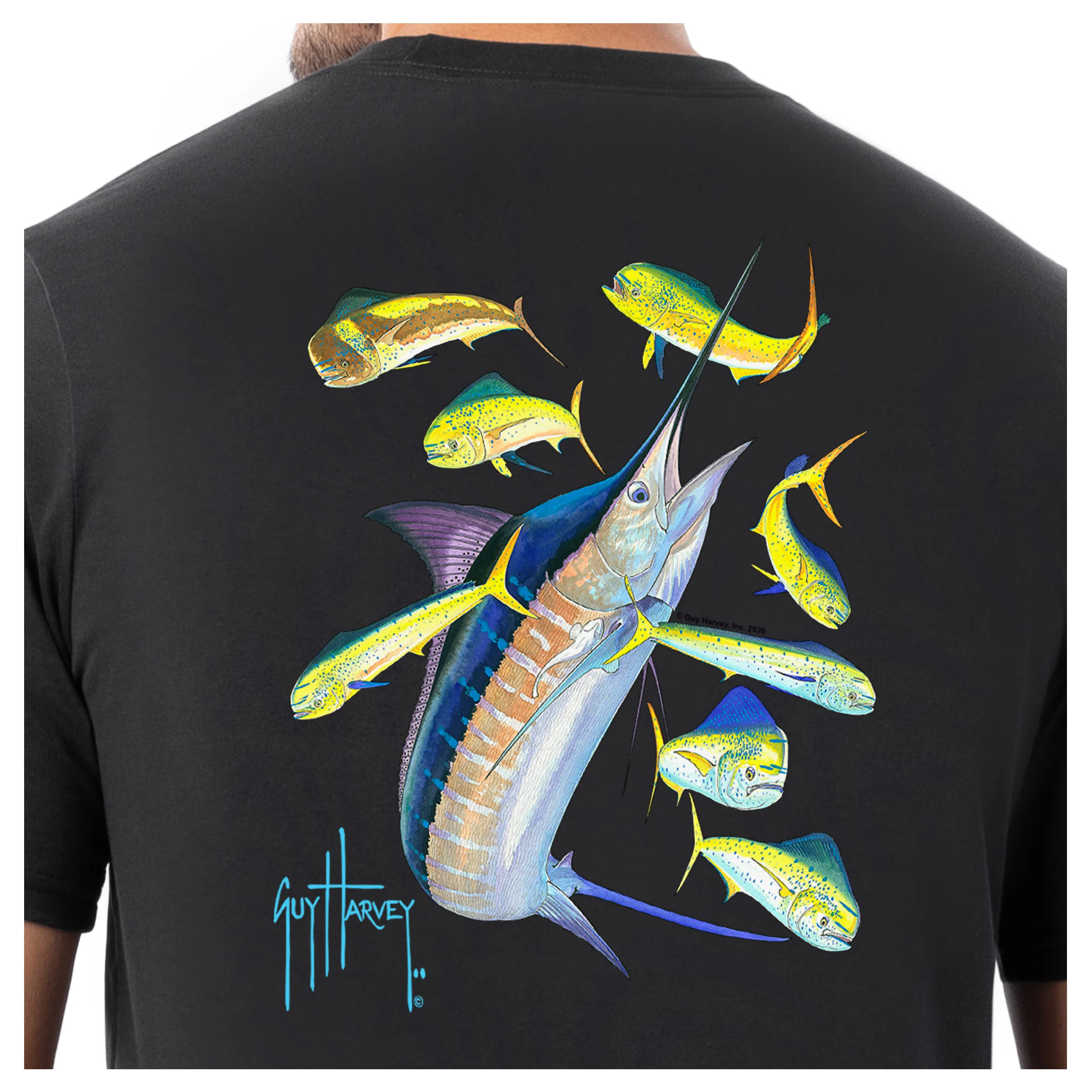 Men's Marlin Dorado Short Sleeve Pocket T-Shirt - Image 3