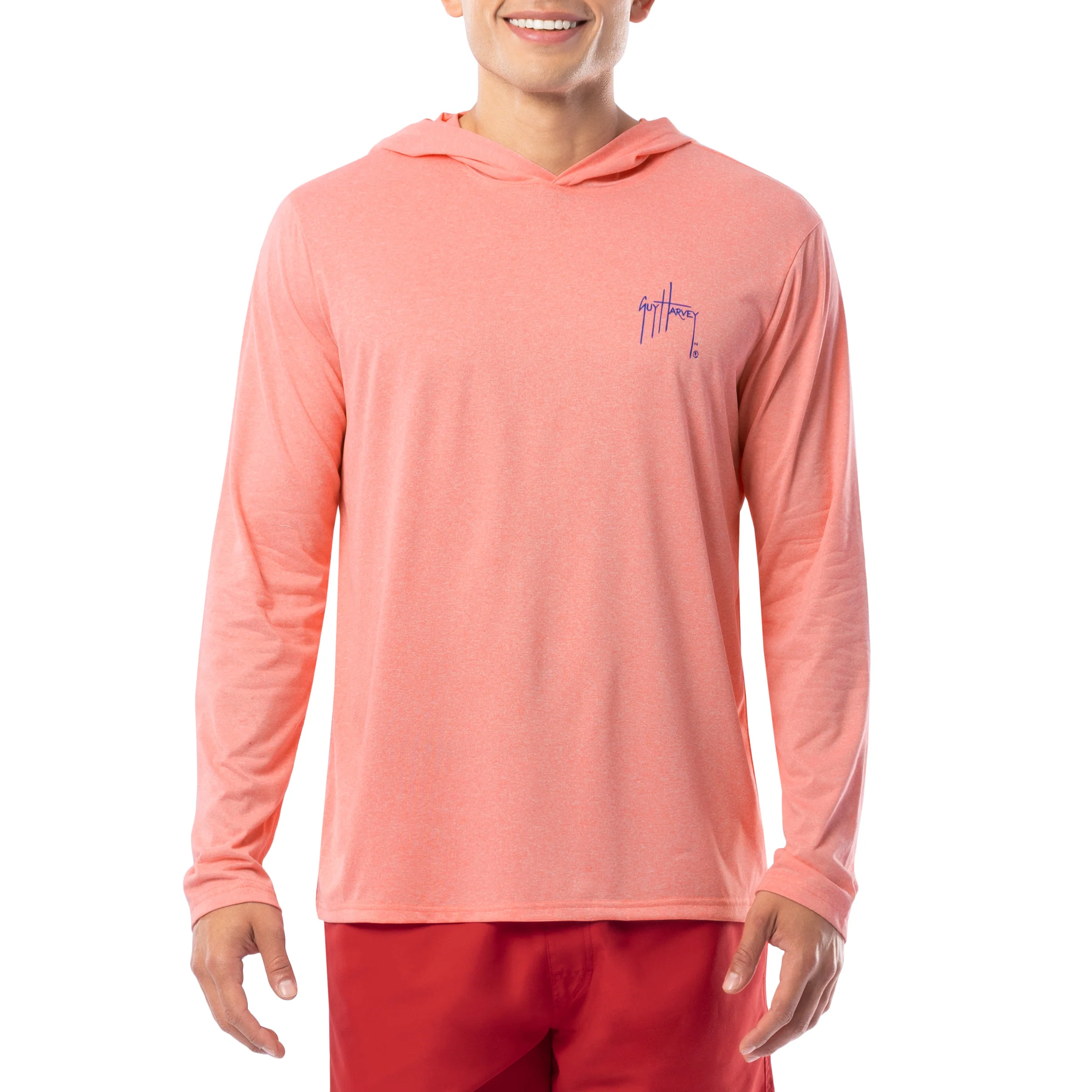 Men's Nautical Tuna Long Sleeve Performance Hoodie - Image 4