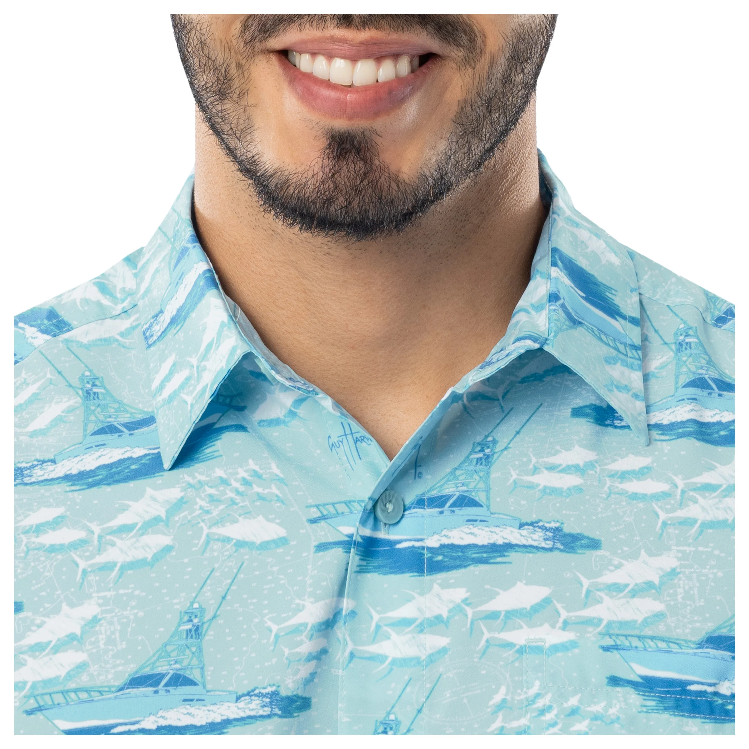 Men's Offshore Charter Performance Fishing Shirt - Image 3