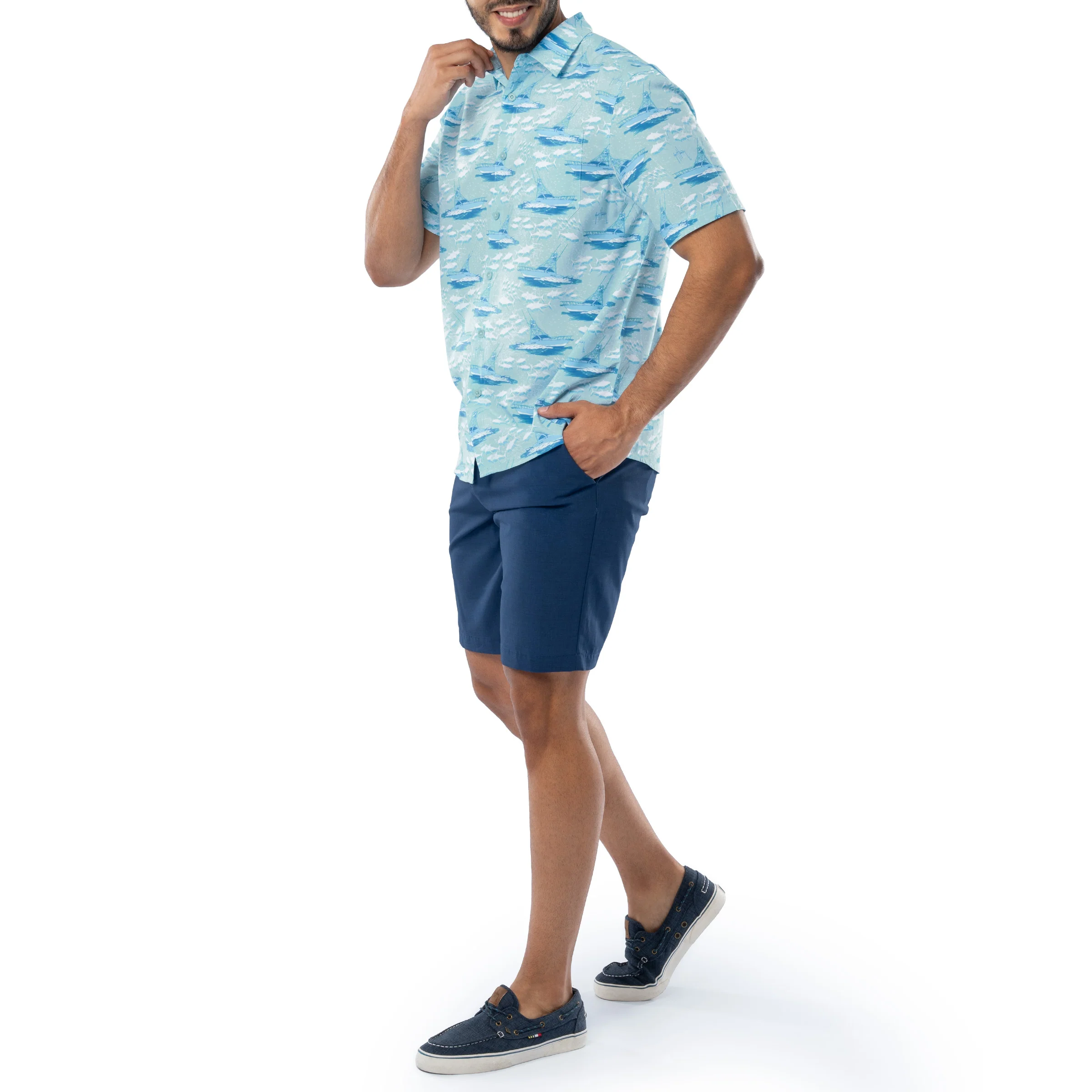 Men's Offshore Charter Performance Fishing Shirt - Image 7