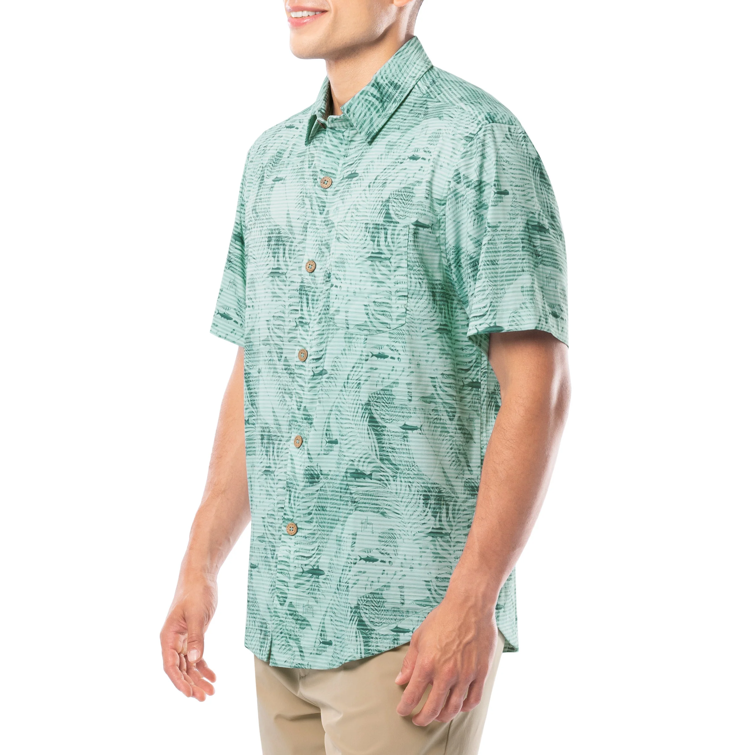 Men's Palm Coast Printed Resort Shirt - Image 5