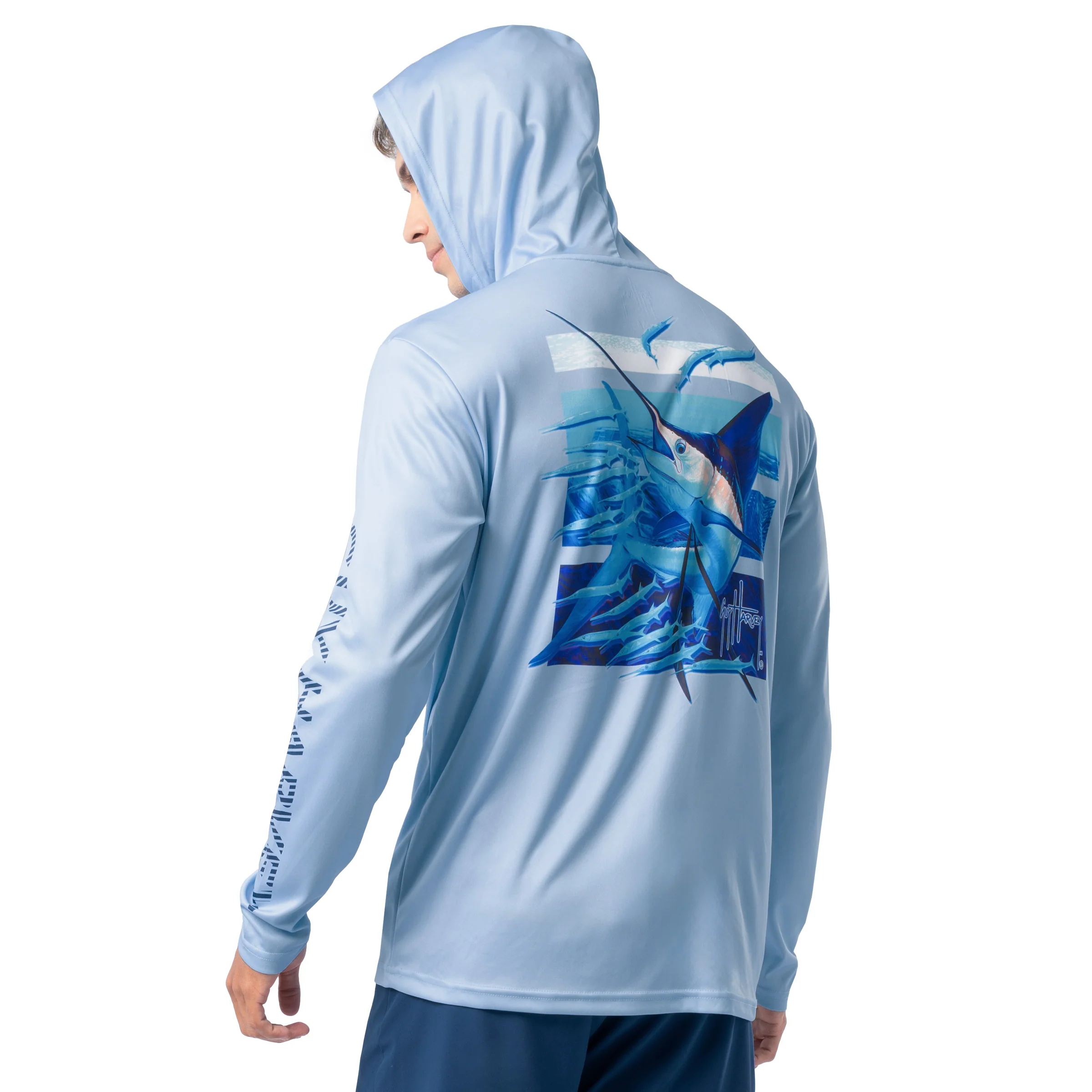 Performance Sun Protection Hoodie - Sail Stripes