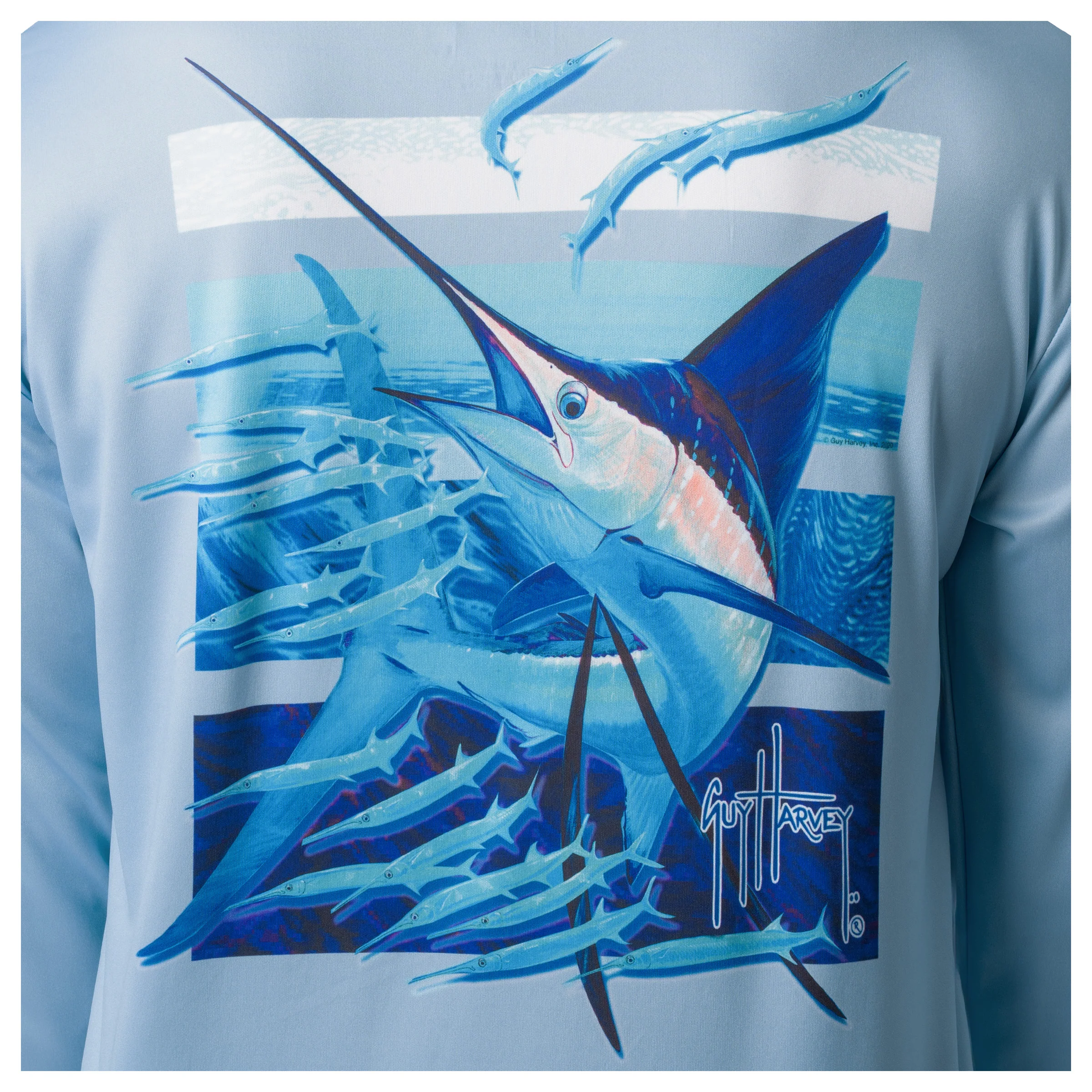 Performance Sun Protection Hoodie - Sail Stripes - Image 4